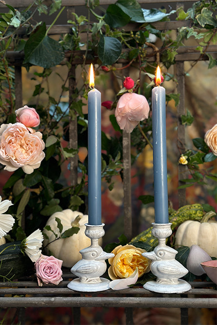 S&B Set of 2 Tapered Candles in Blue, 25cm