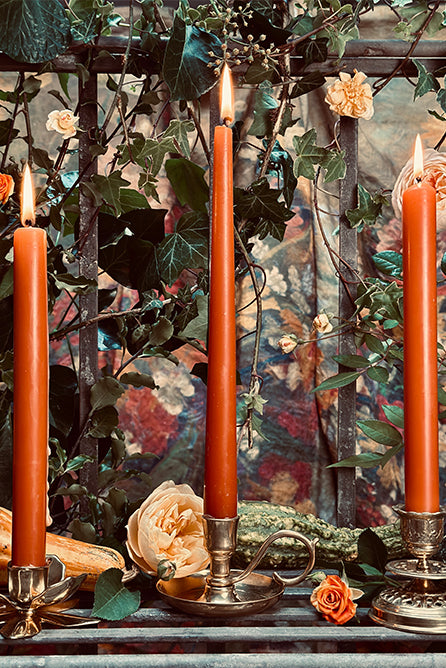 S&B Set of 2 Tapered Candles in Blue, 25cm