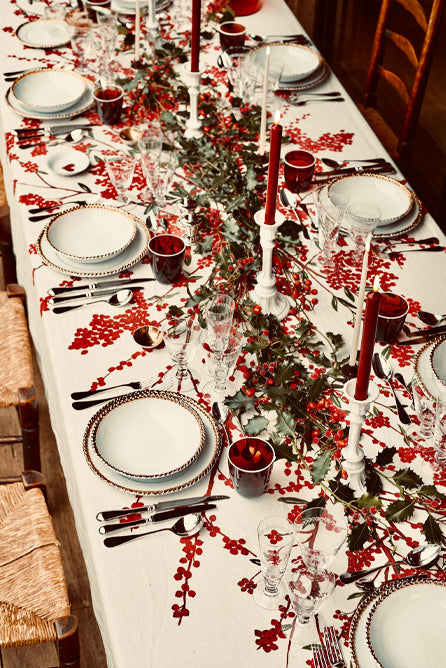 'Les Airelles' Linen Tablecloth