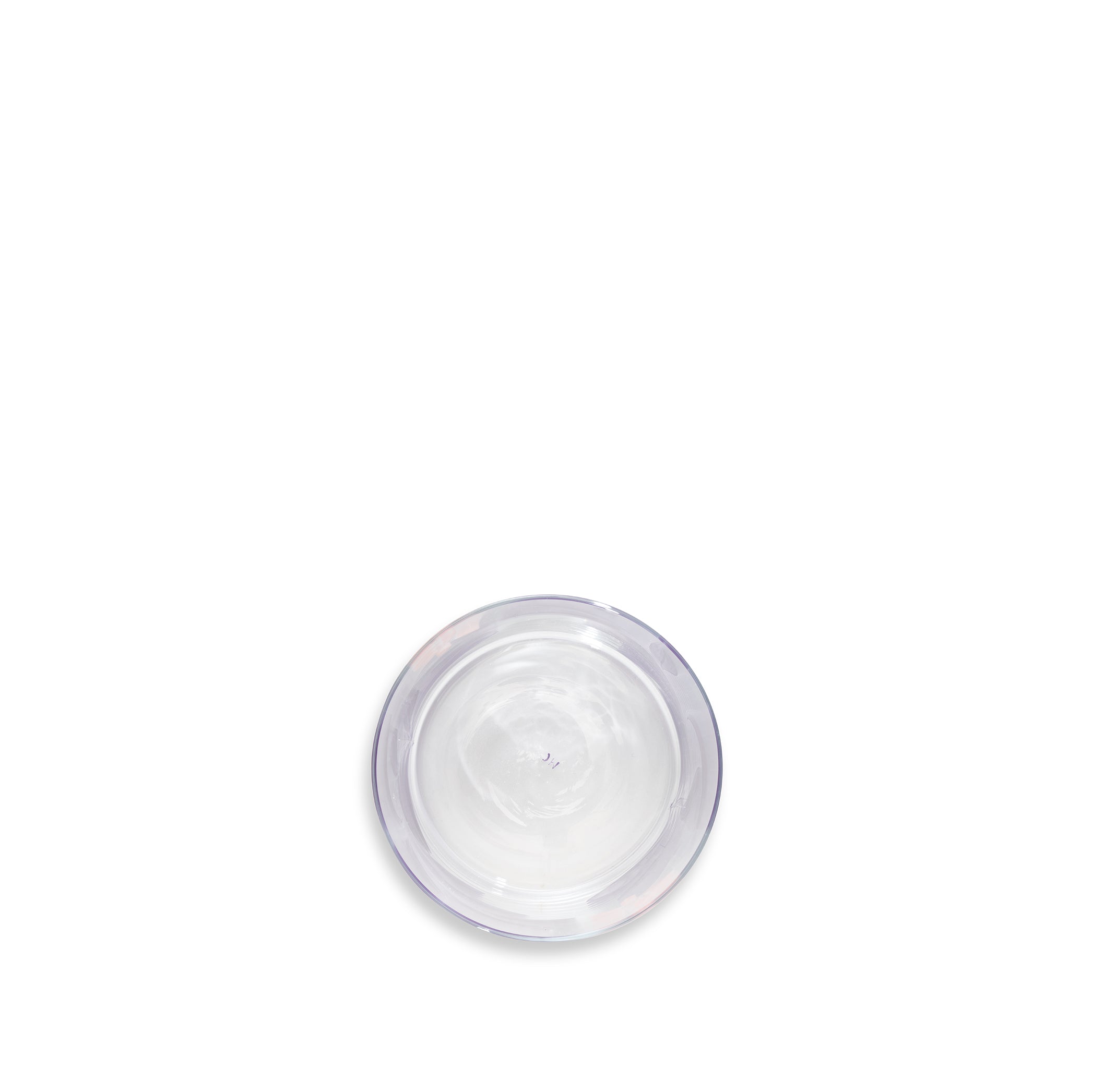 Purple Leaf & Dragonfly Water Glass