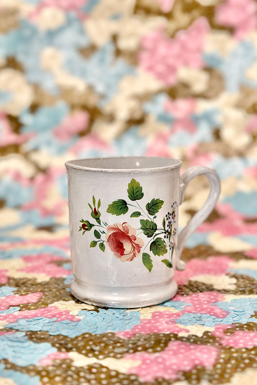 Small Rosesprig Mug by Astier de Villatte, 10cm