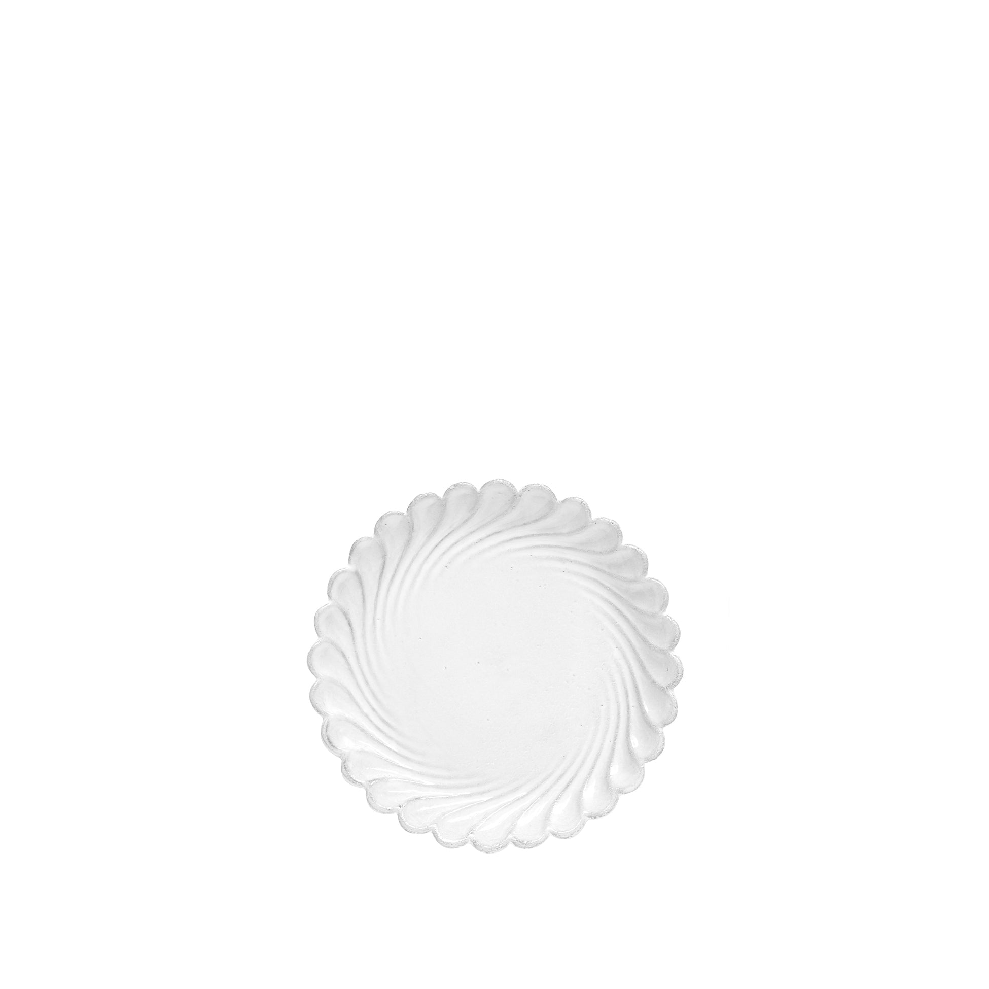 Peggy Scalloped Tea Saucer by Astier de Villatte, 14.5cm