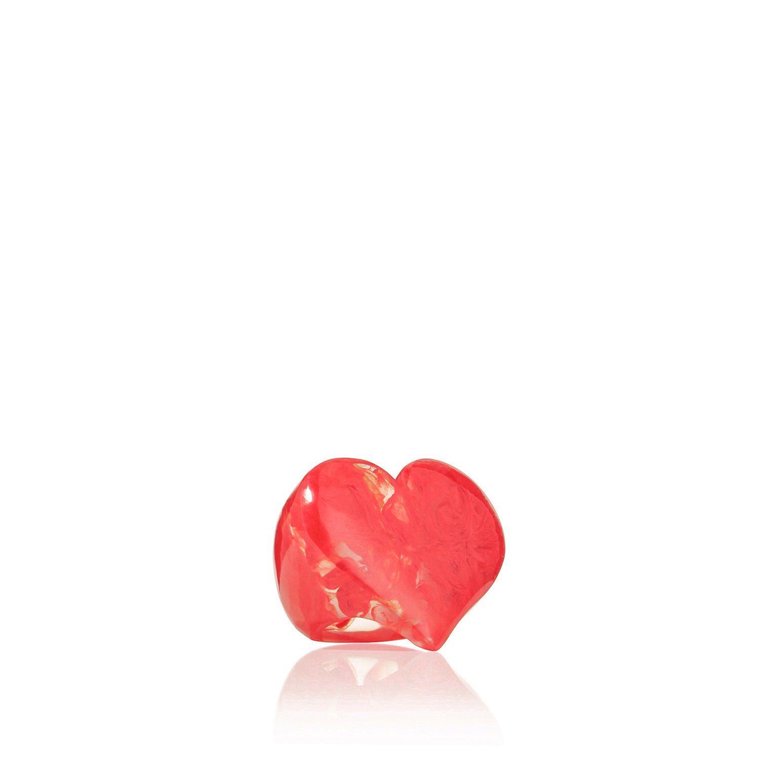 S&B Heart Red Resin Napkin Ring