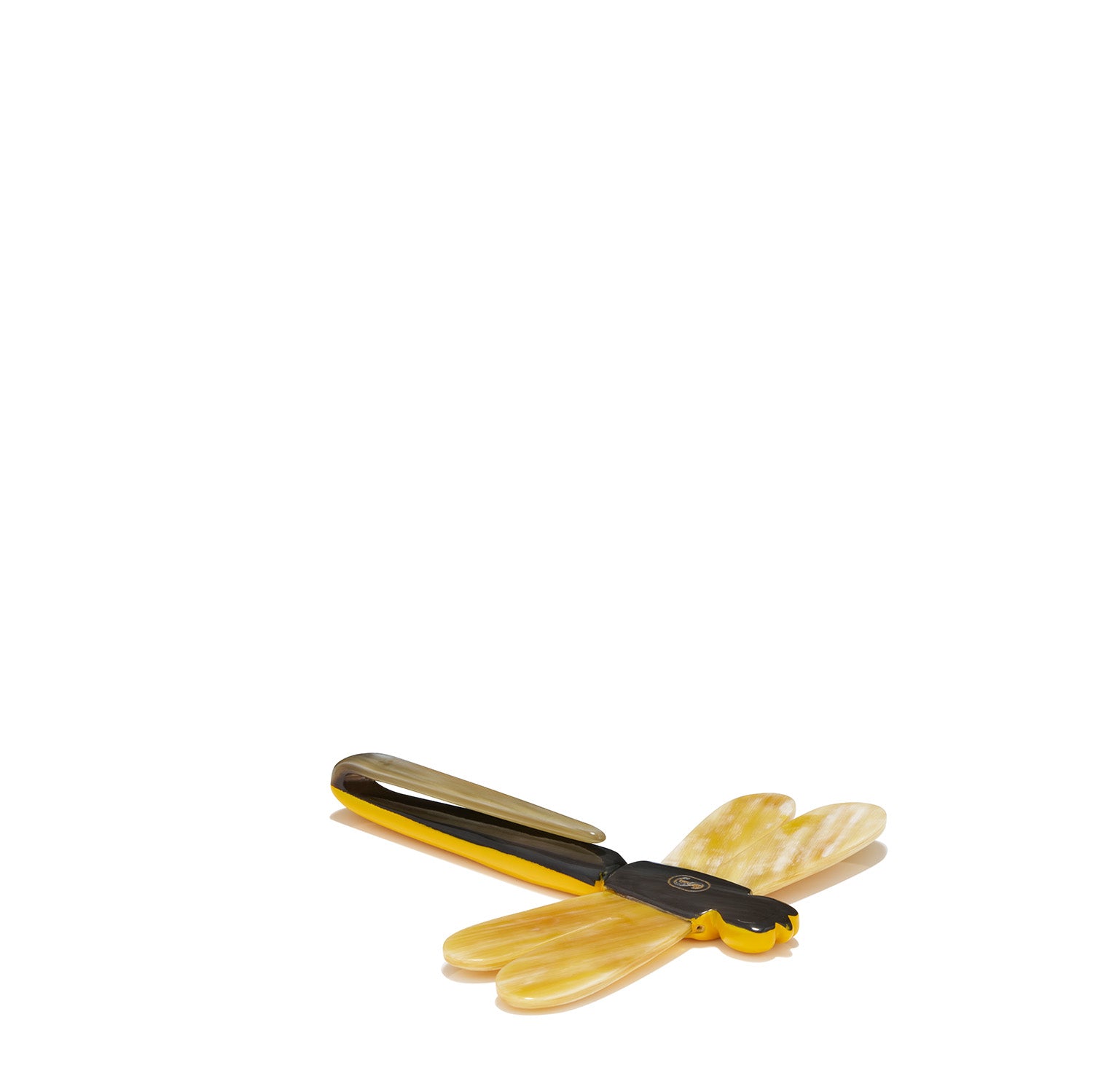 S&B Dragonfly Yellow Napkin Clip