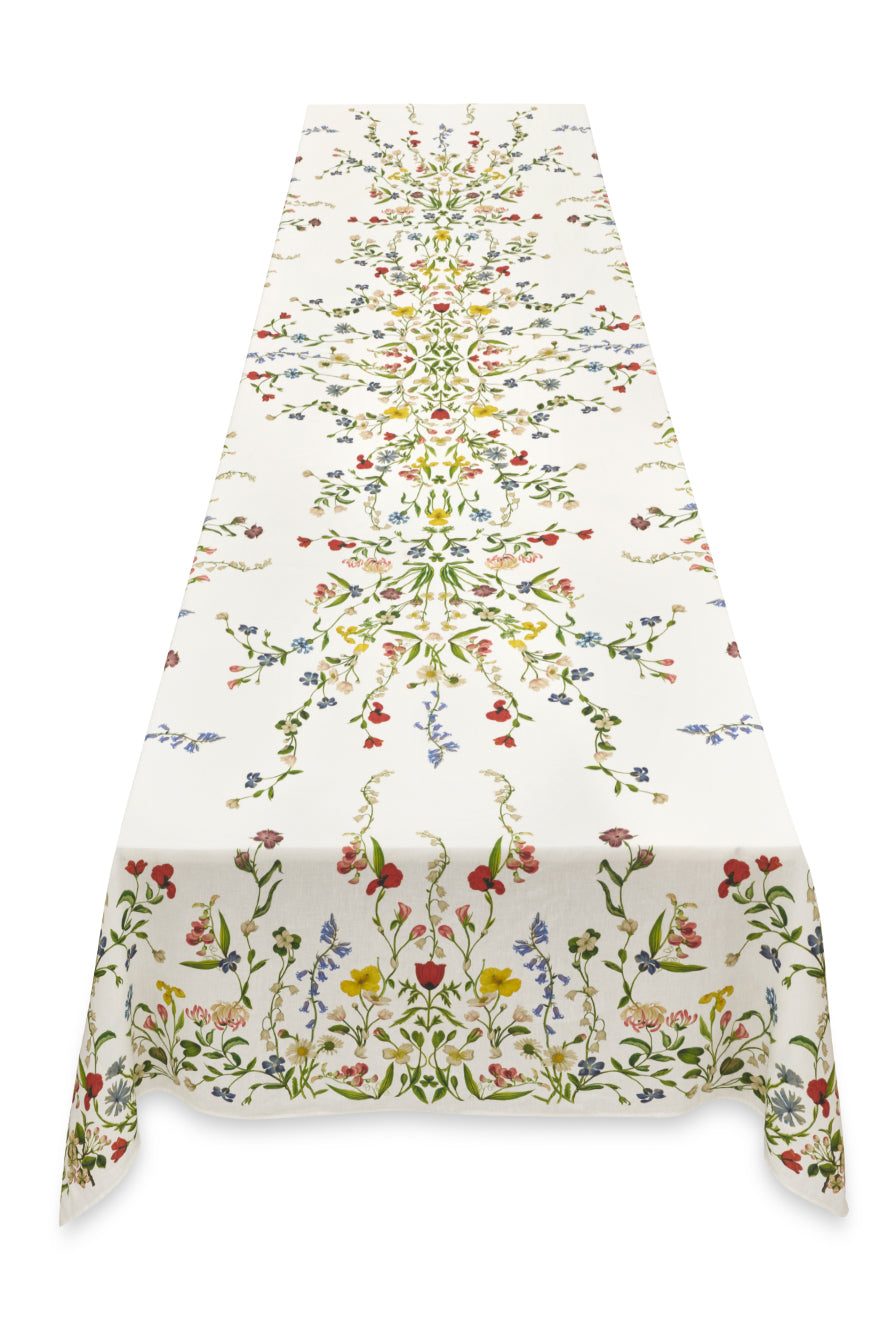 S&B x John Derian 'Botanical Wildflower' Linen Tablecloth