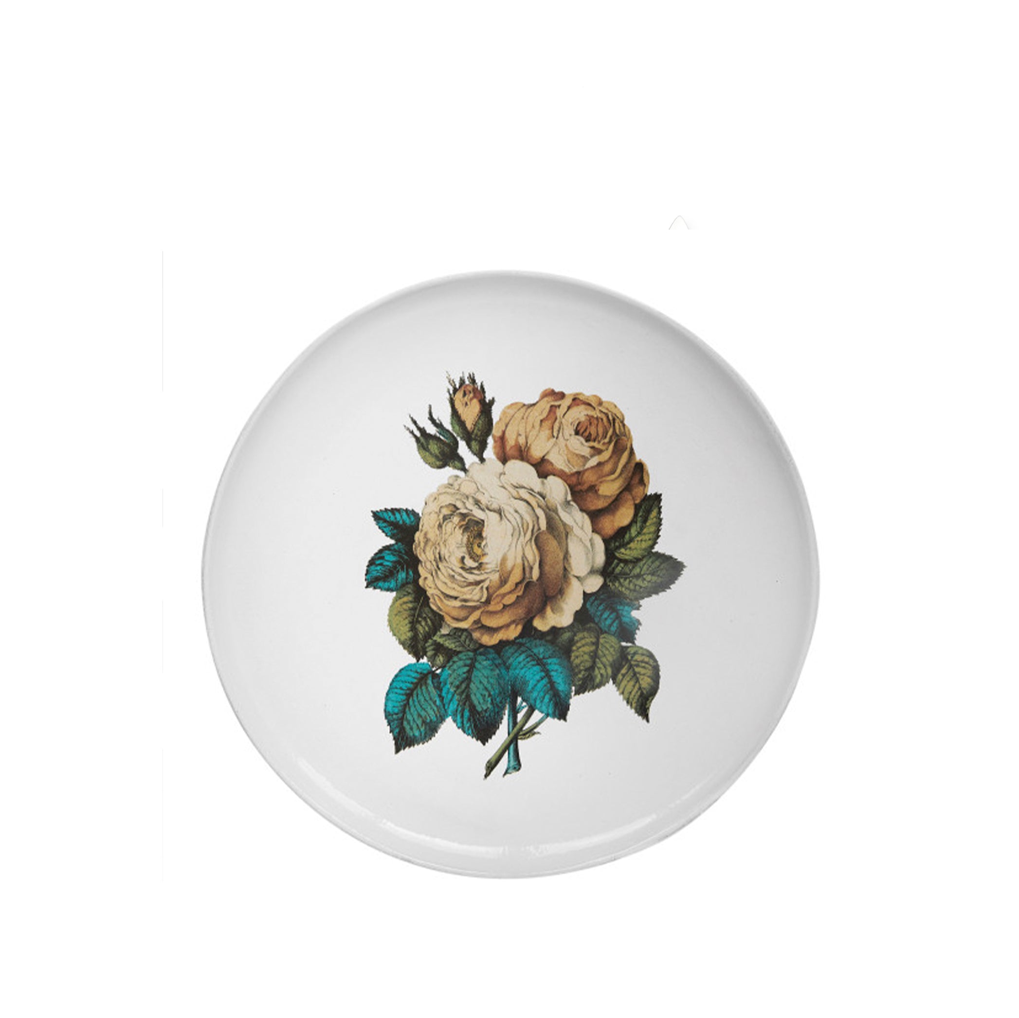 Astier de Villatte Ceramic Sepia Rose Round Platter, 31.5cm