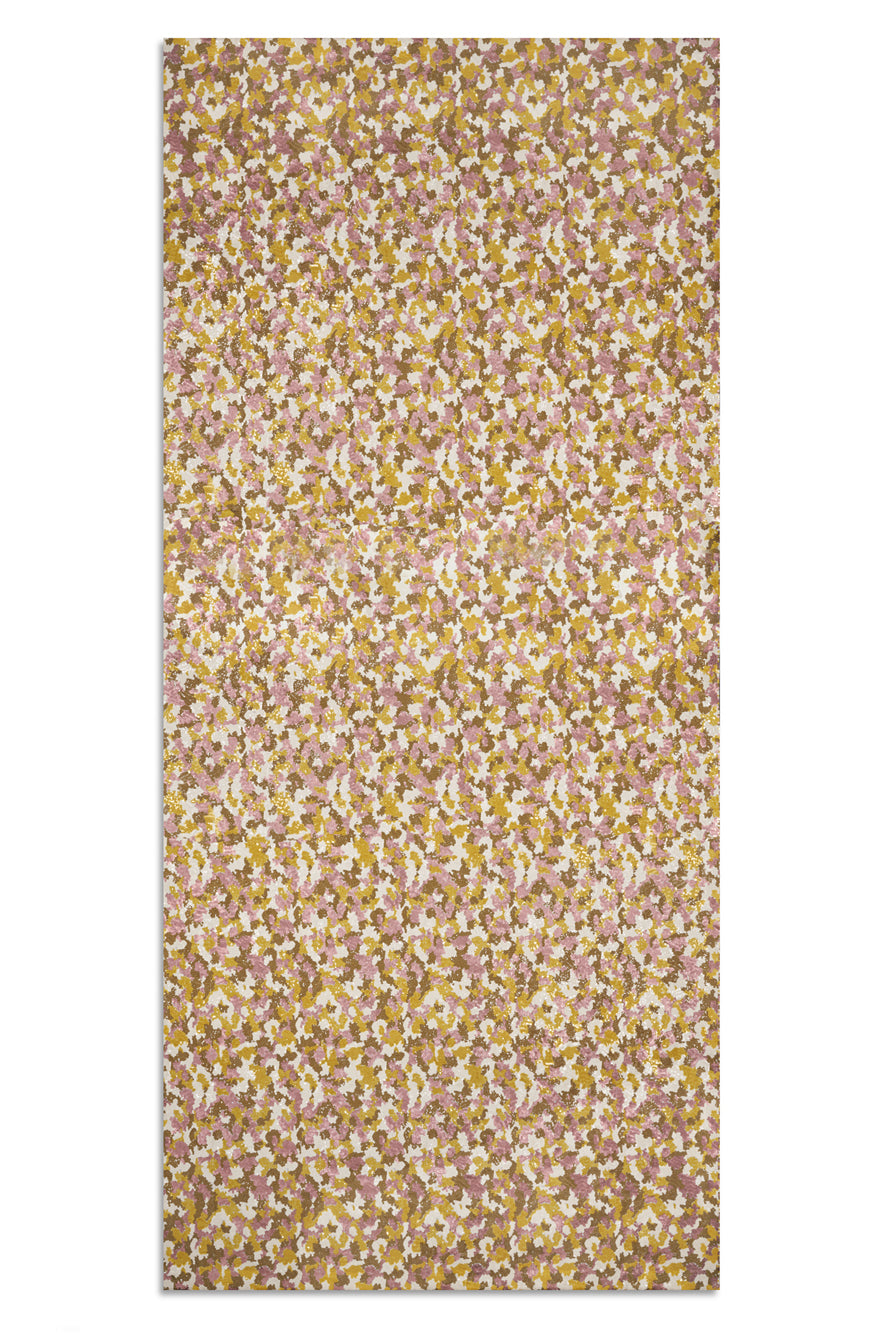 S&B Couture: 'London Plane' Sequin Table Gown in Khaki, Yellow, Dusty Pink and White