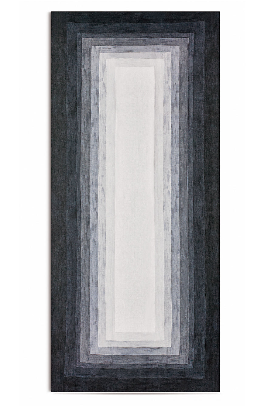 'Shades Of Light' Striped Linen Tablecloth