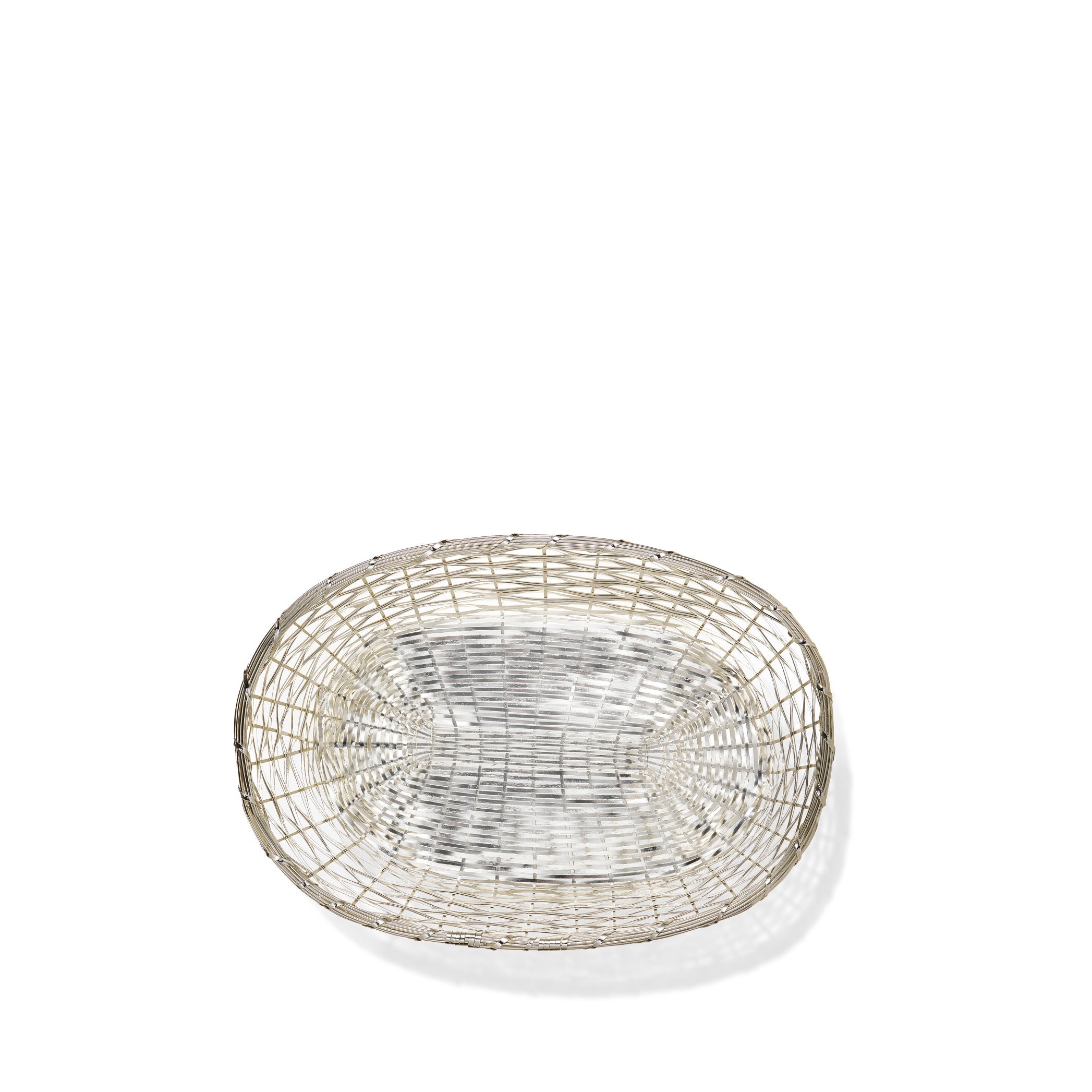 Silver Plated Braided Bread Basket, 30.5cm