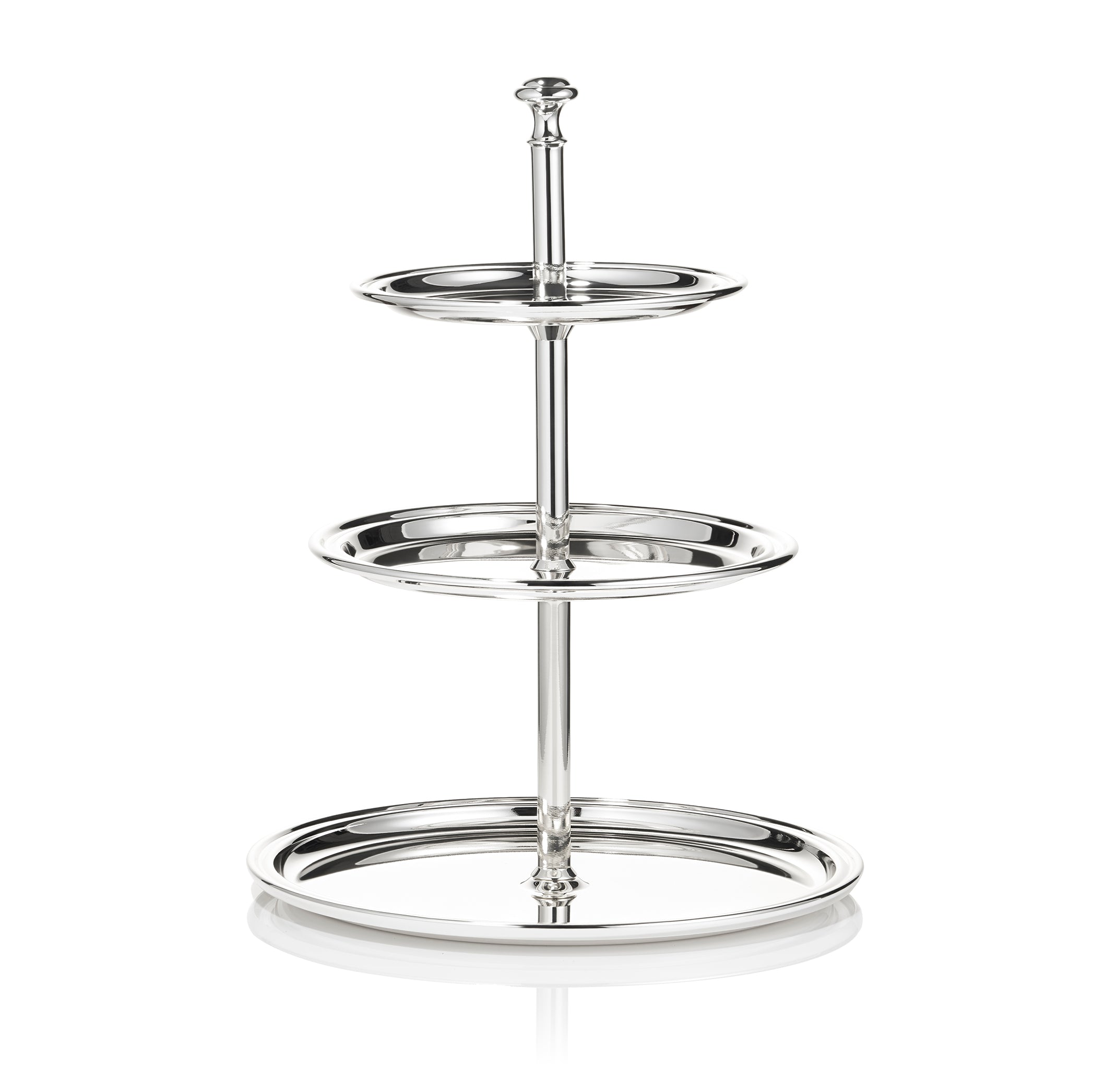 Silver Plated Three Tier Cake Stand, 30cm