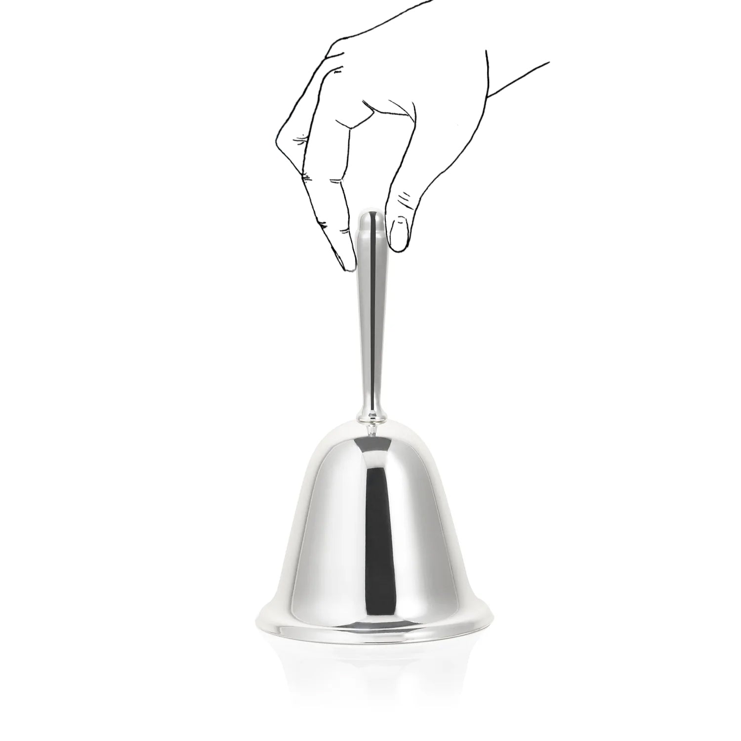 Silver Plated Table Bell, 10.5cm
