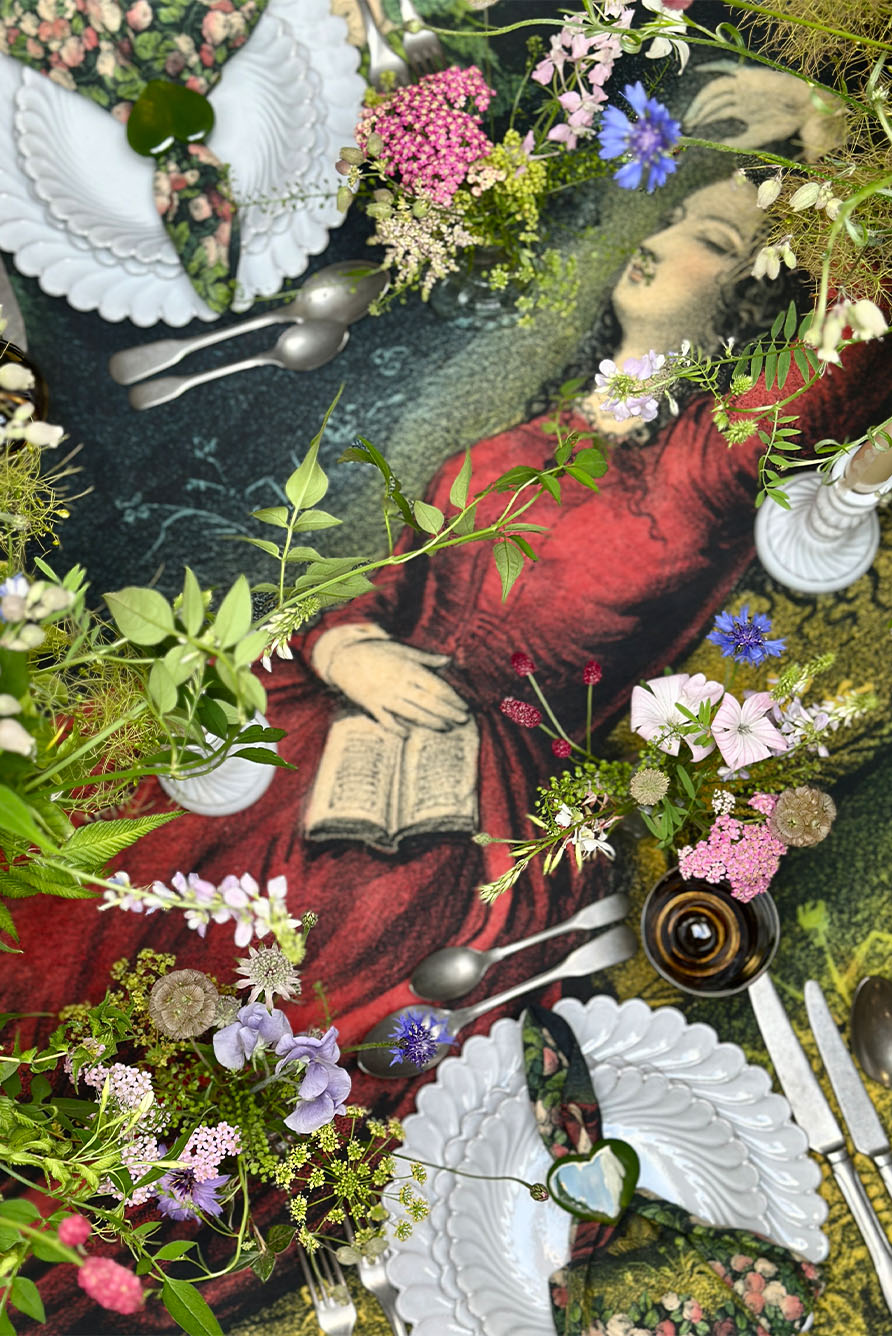 S&B x John Derian 'Sleeping Beauty' Linen Tablecloth