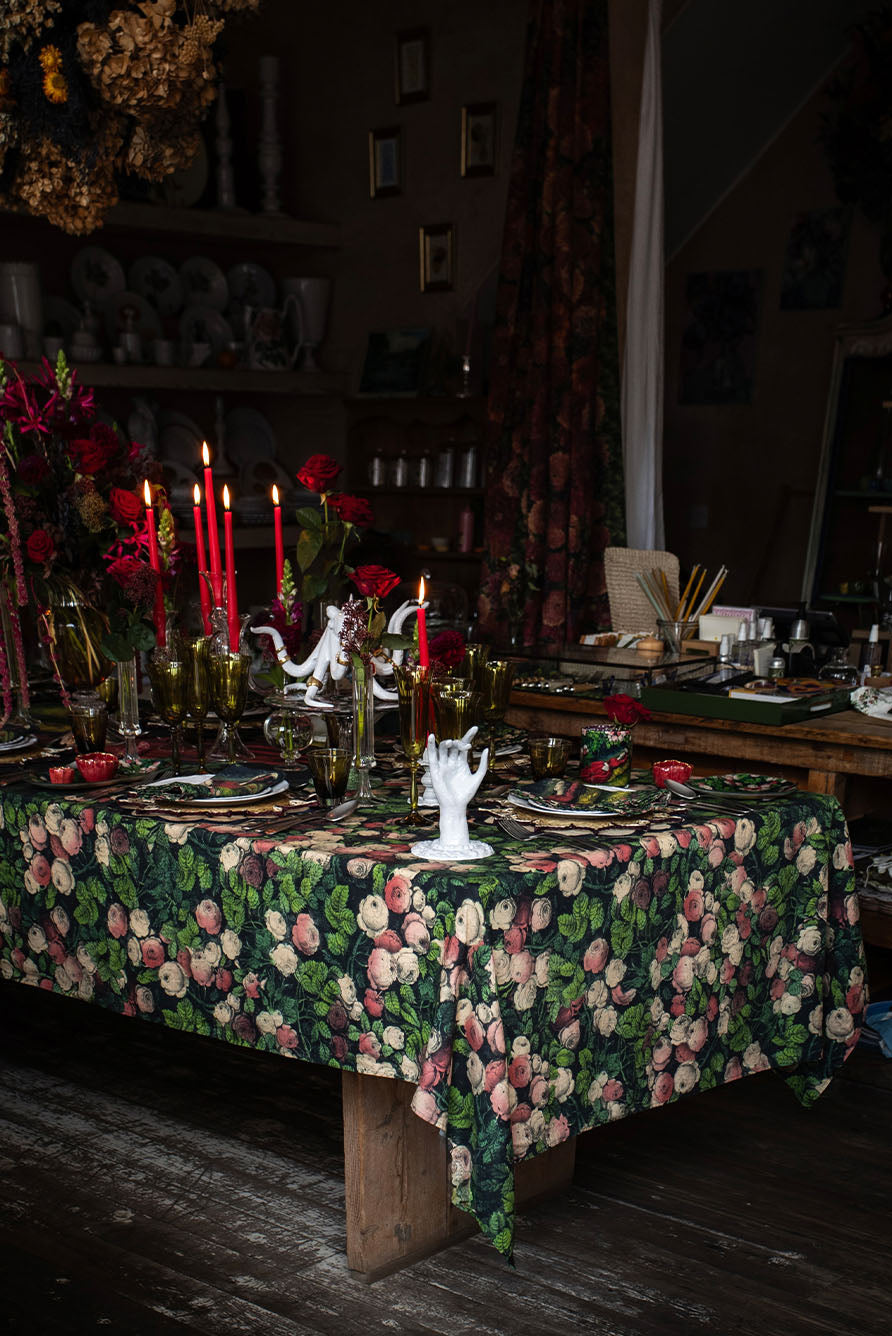 S&B x John Derian 'Sleeping Beauty' Linen Tablecloth