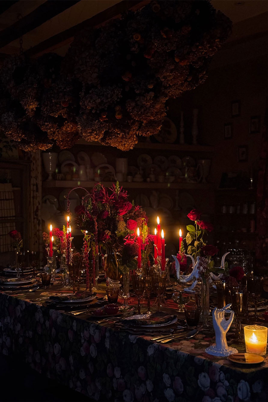 S&B x John Derian 'Sleeping Beauty' Linen Tablecloth