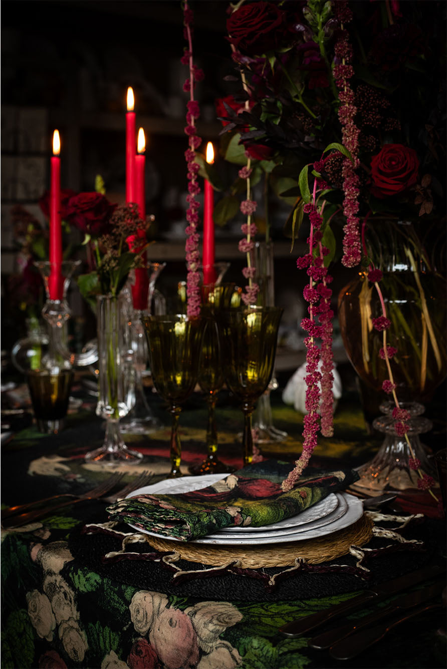 S&B x John Derian 'Sleeping Beauty' Linen Tablecloth