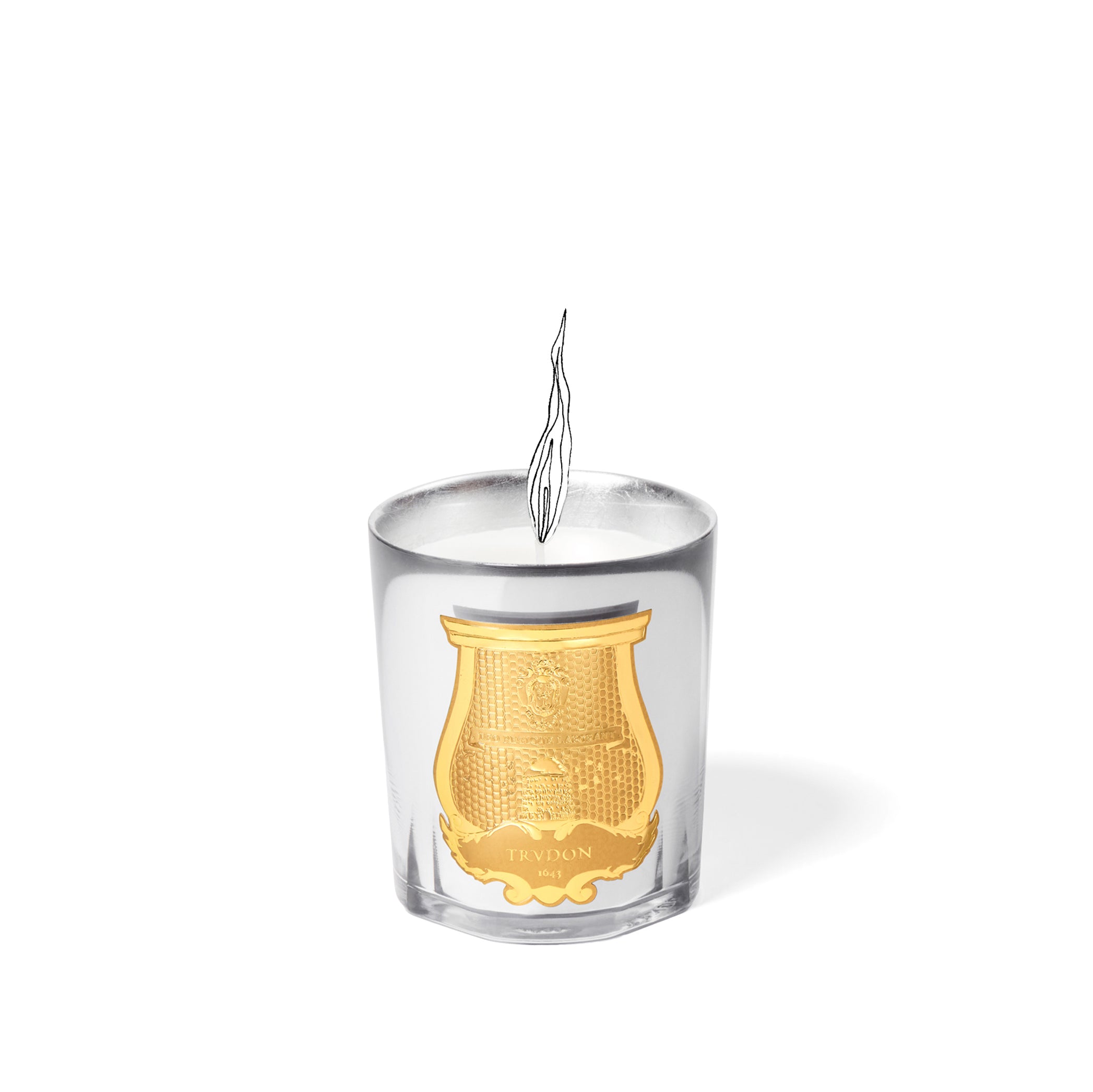'Cabinet des Mirrors' Powdery Amber Scented Candle, 'Nuit des Glaces' Special Edition by Trudon, 270g (Silver)