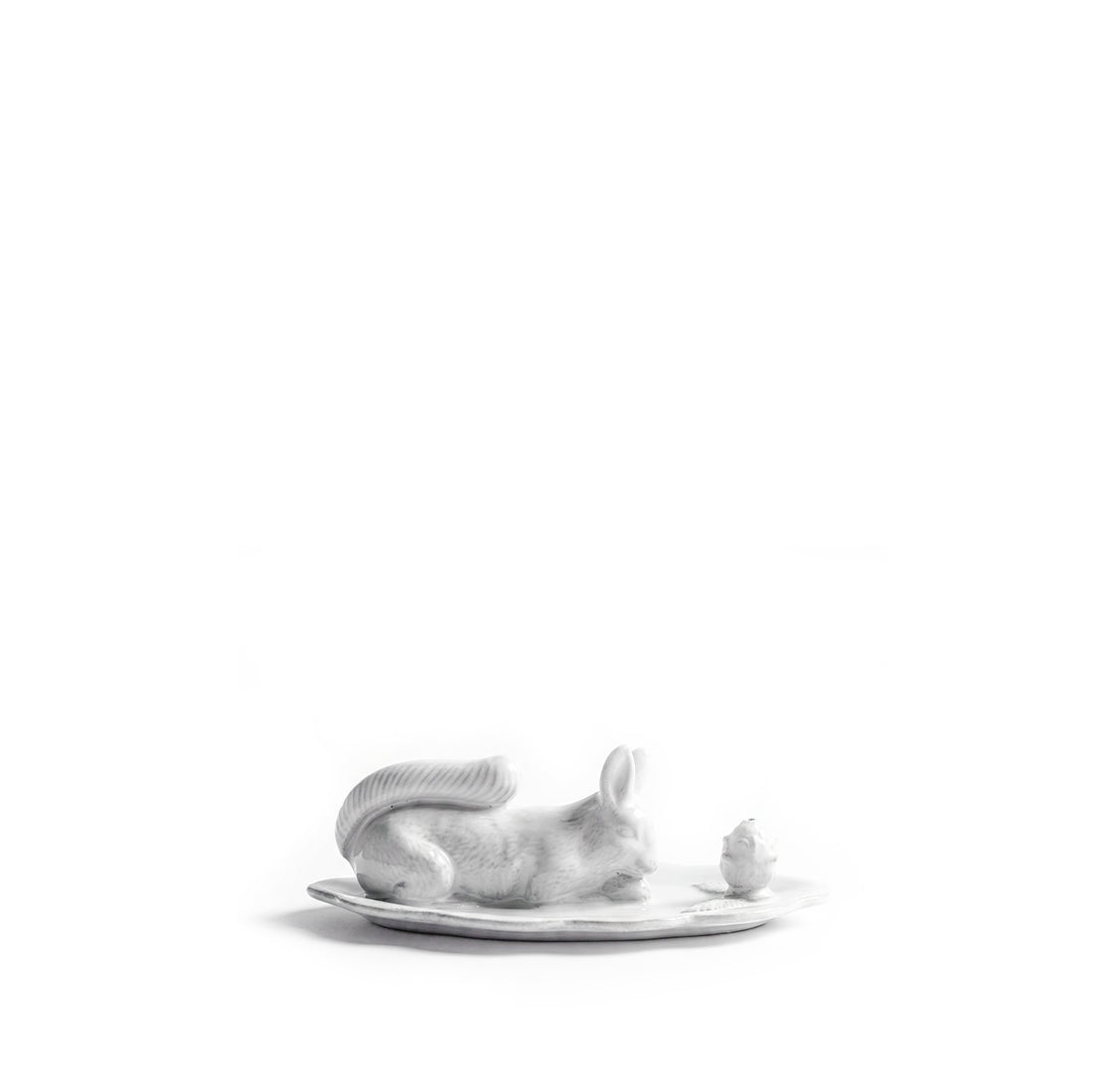 White Ceramic Squirrel Incense Holder by Astier de Villatte, 15cm