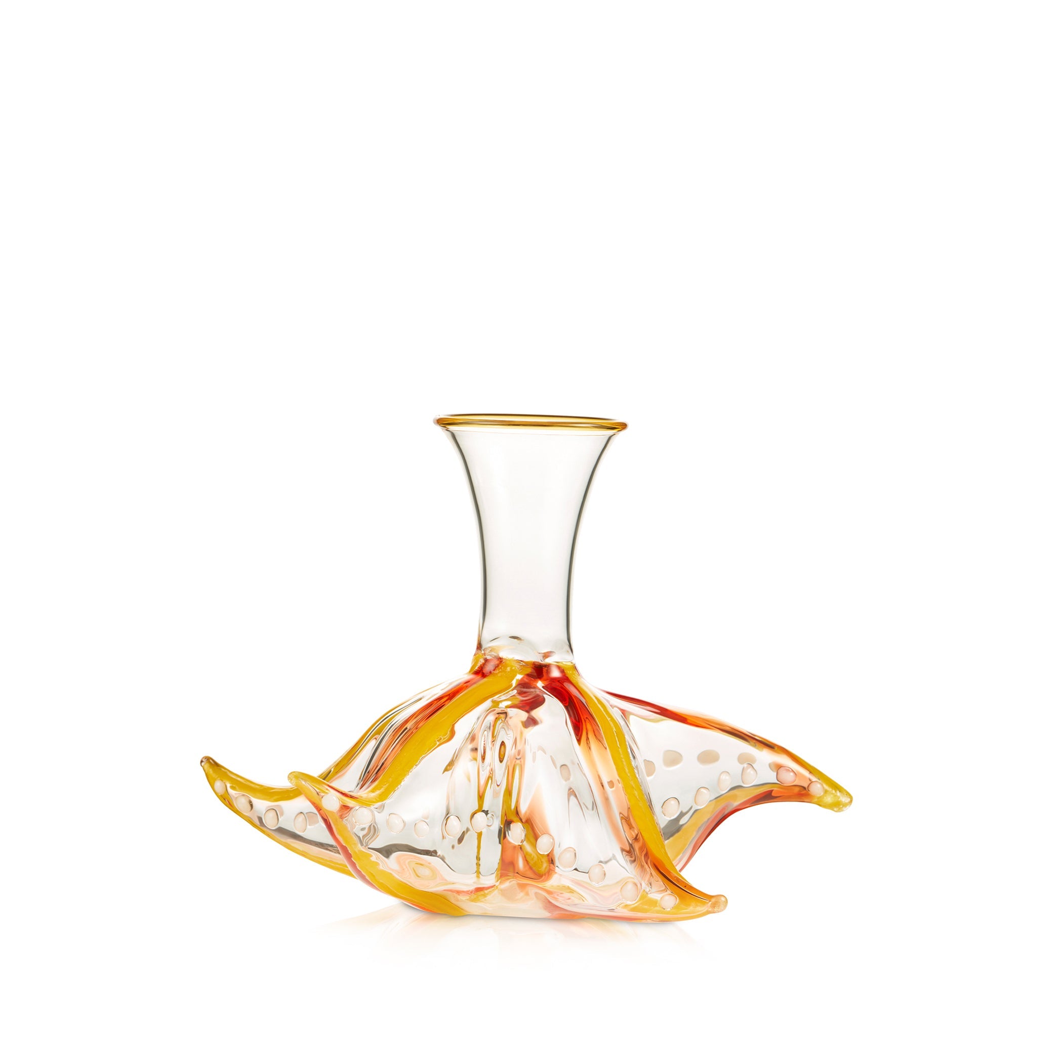 Handblown Glass Starfish Decanter, 24cm