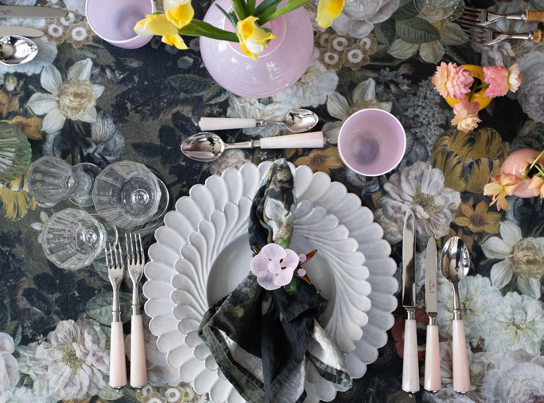 'Still Life 1815' Linen Napkin, 50x50cm