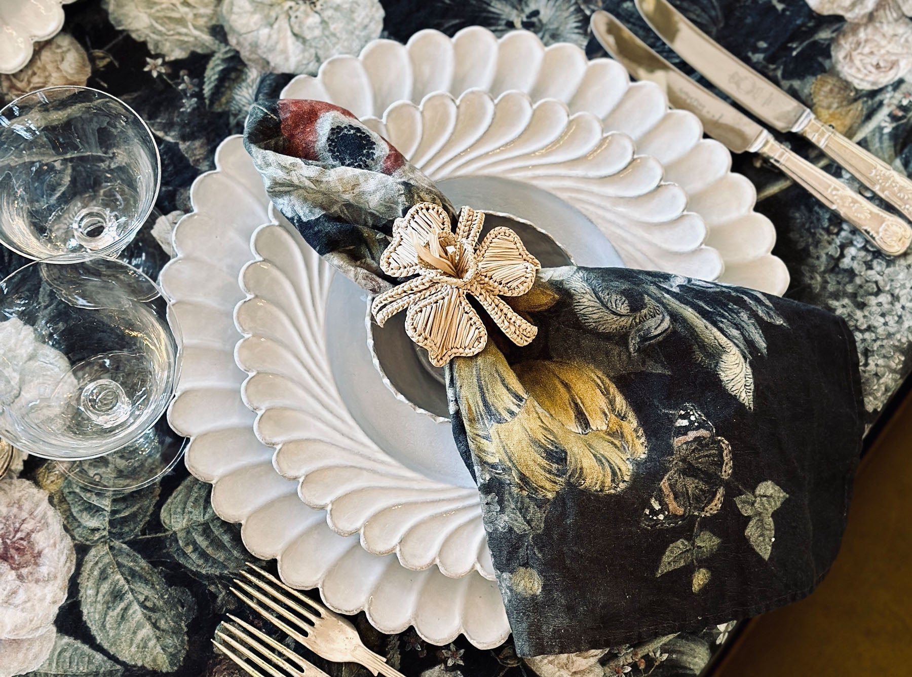 'Still Life 1815' Linen Napkin, 50x50cm