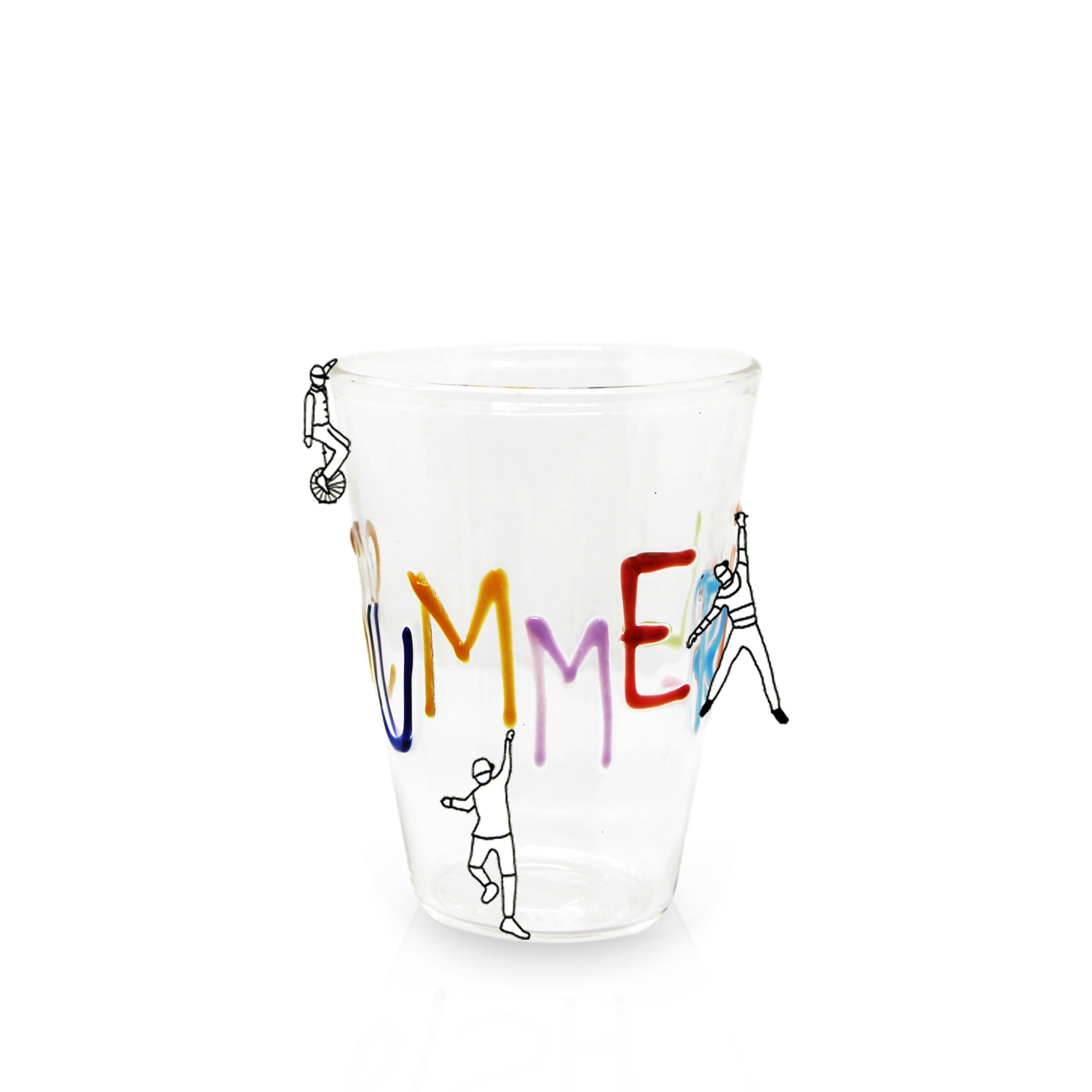 Bespoke Handblown Glass Word Tumbler - MADE TO ORDER