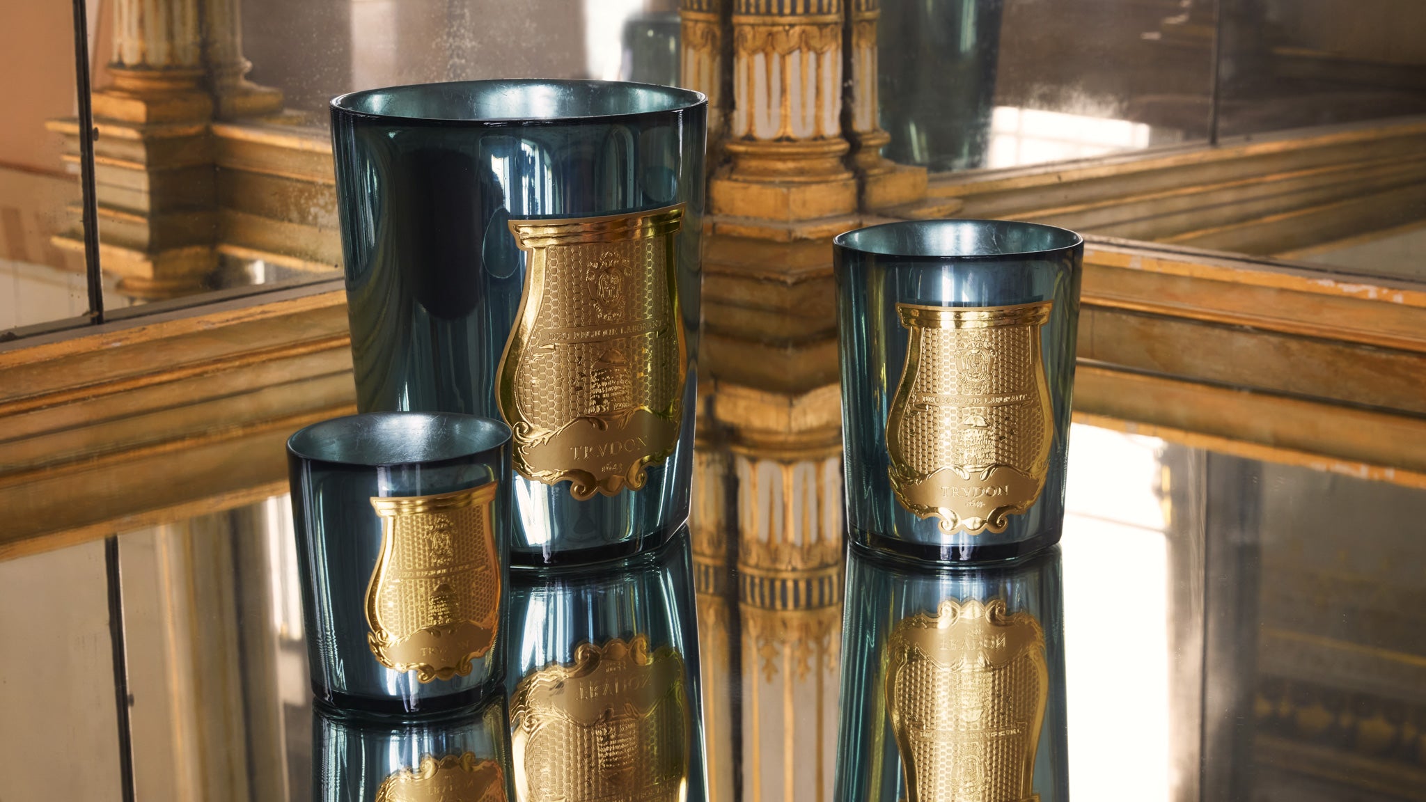 'Fir' Christmas Tree Scented Candle, 'Nuit des Glaces' Special Edition by Trudon, 270g (Celadon)