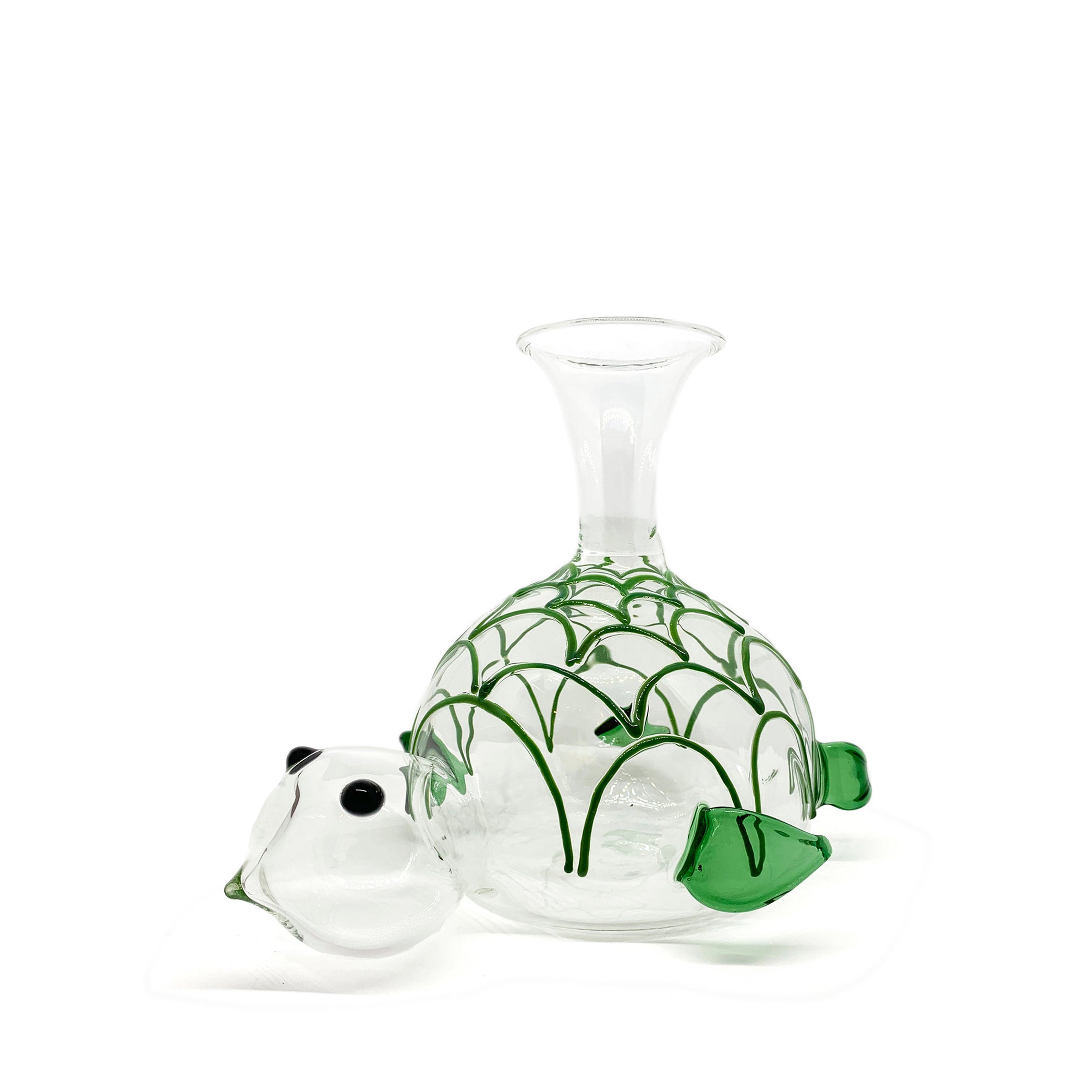 Handblown Glass Turtle Decanter, 26cm