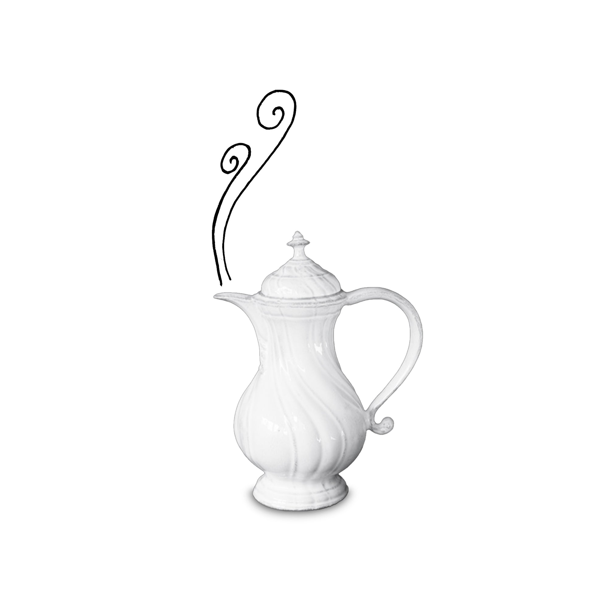 Peggy Tall Water Pitcher by Astier de Villatte, 19.5cm