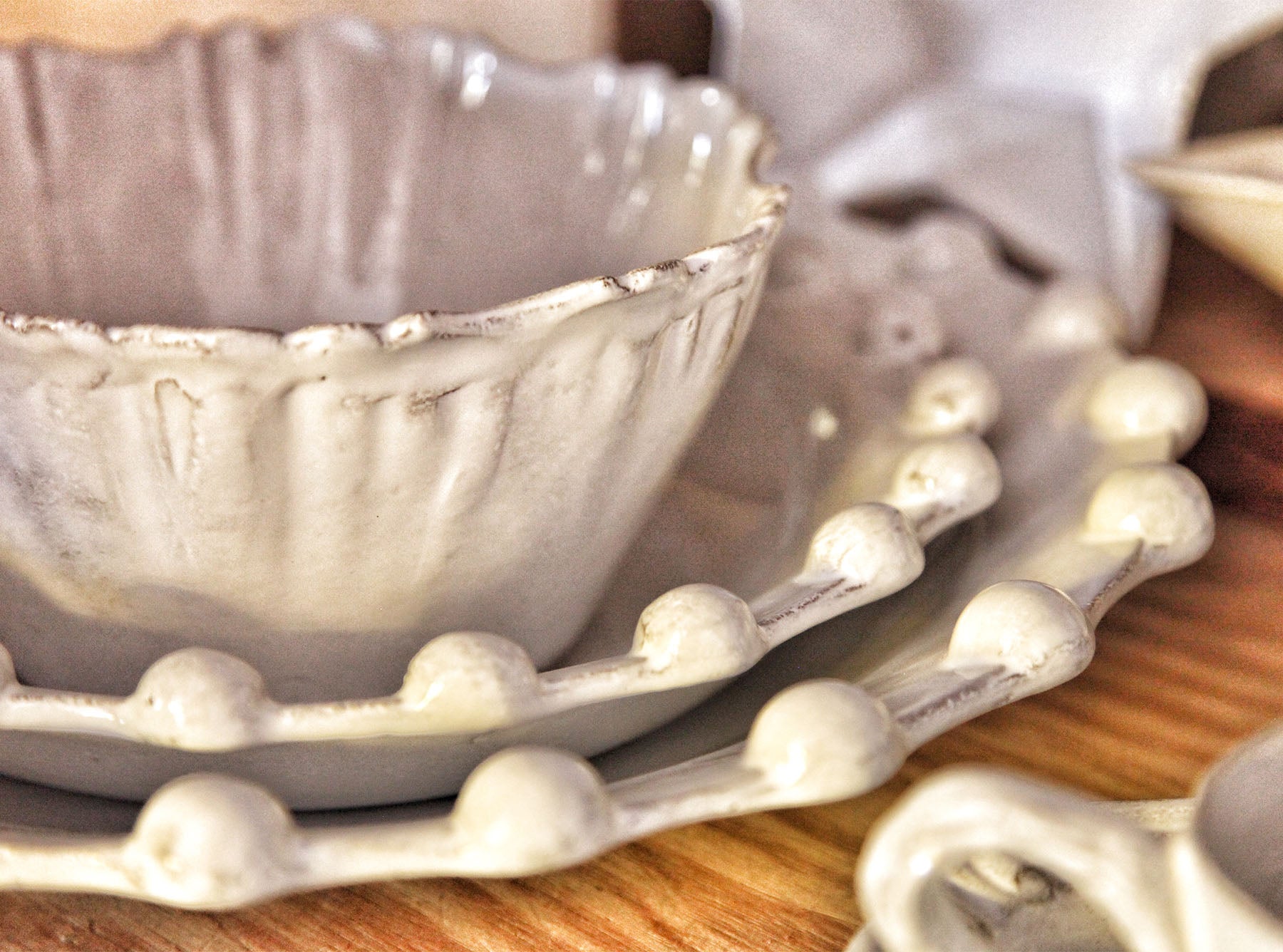 Victor Round Salad Bowl, Small by Astier de Villatte, 21cm