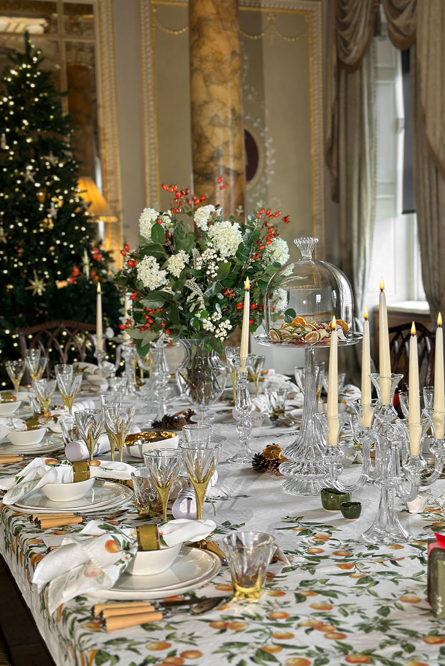 S&B Set of 2 Tapered Candles in Ivory, 25cm