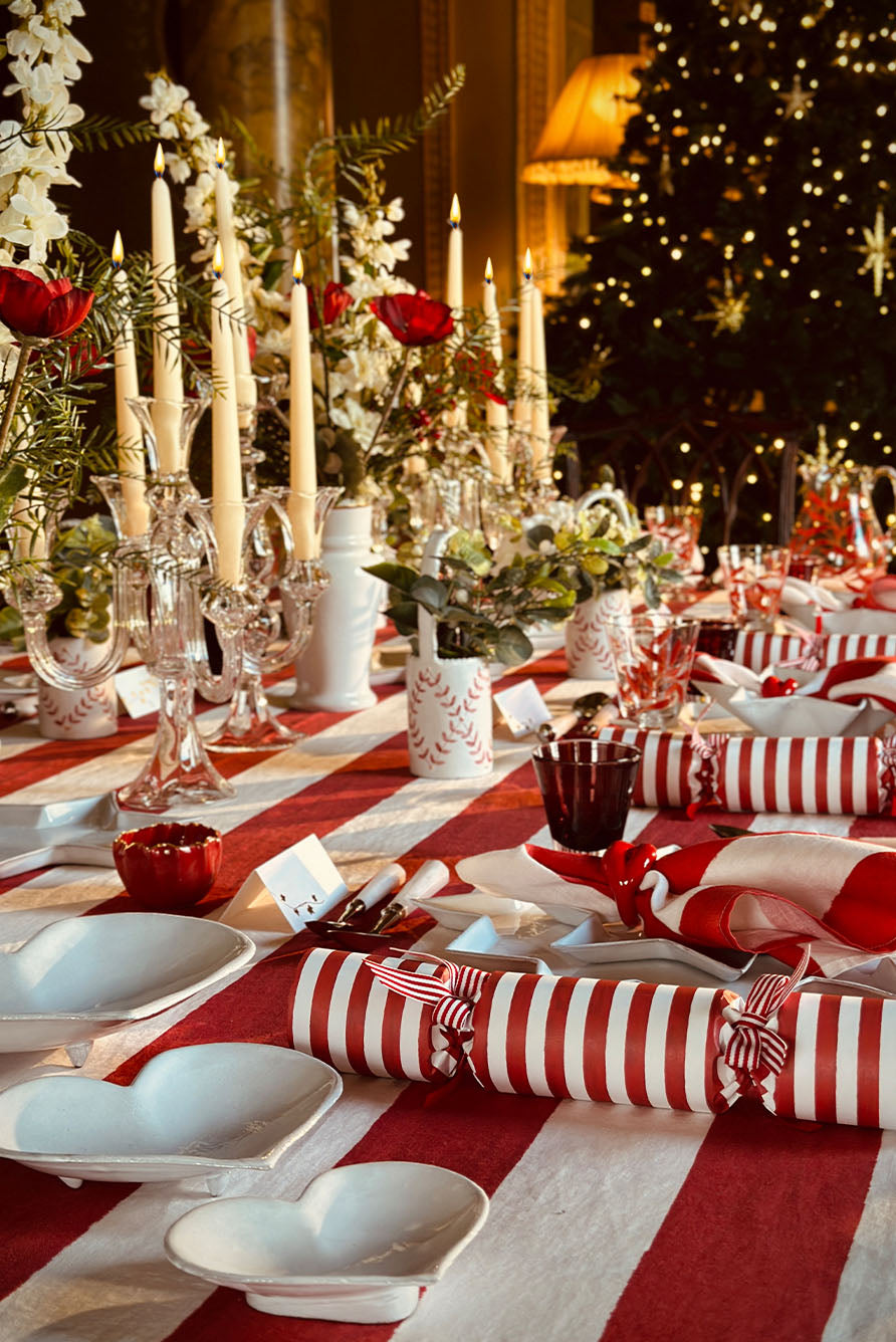 S&B Set of 2 Tapered Candles in Ivory, 25cm