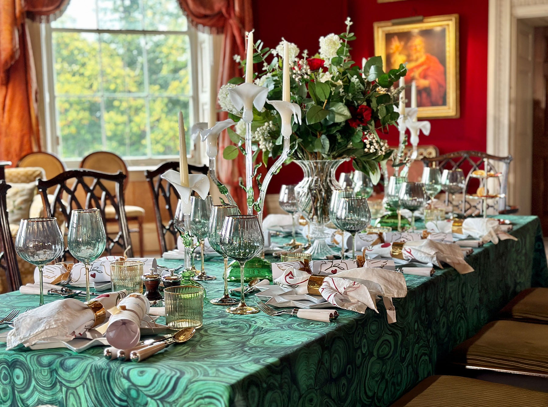 S&B Set of 2 Tapered Candles in Ivory, 25cm