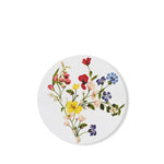 S&B x John Derian 'Botanical Wildflower' Round Cork-Backed Placemat in White, 34cm