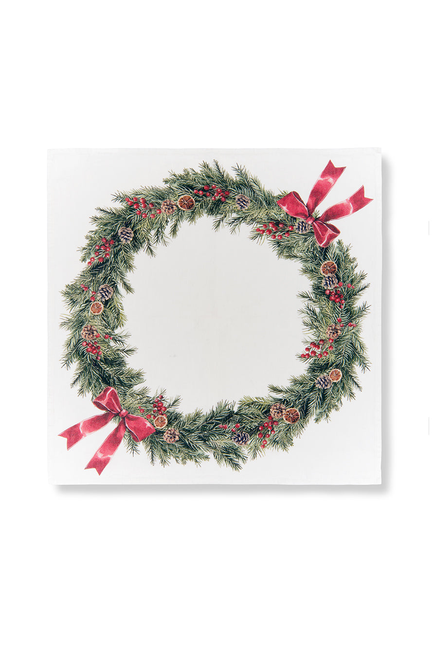 'Garland' Linen Napkin, 50x50cm