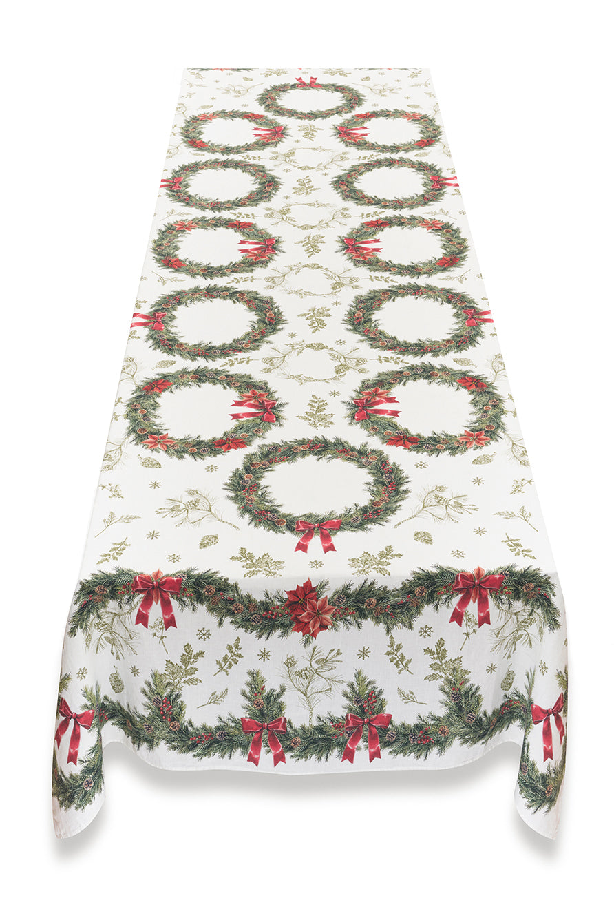 'Garland' Linen Tablecloth