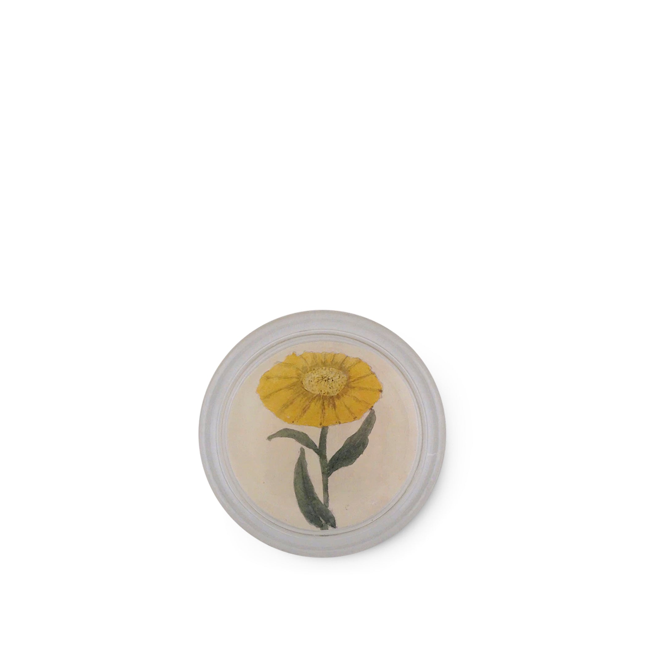 John Derian Yellow Flower Coaster, 10cm