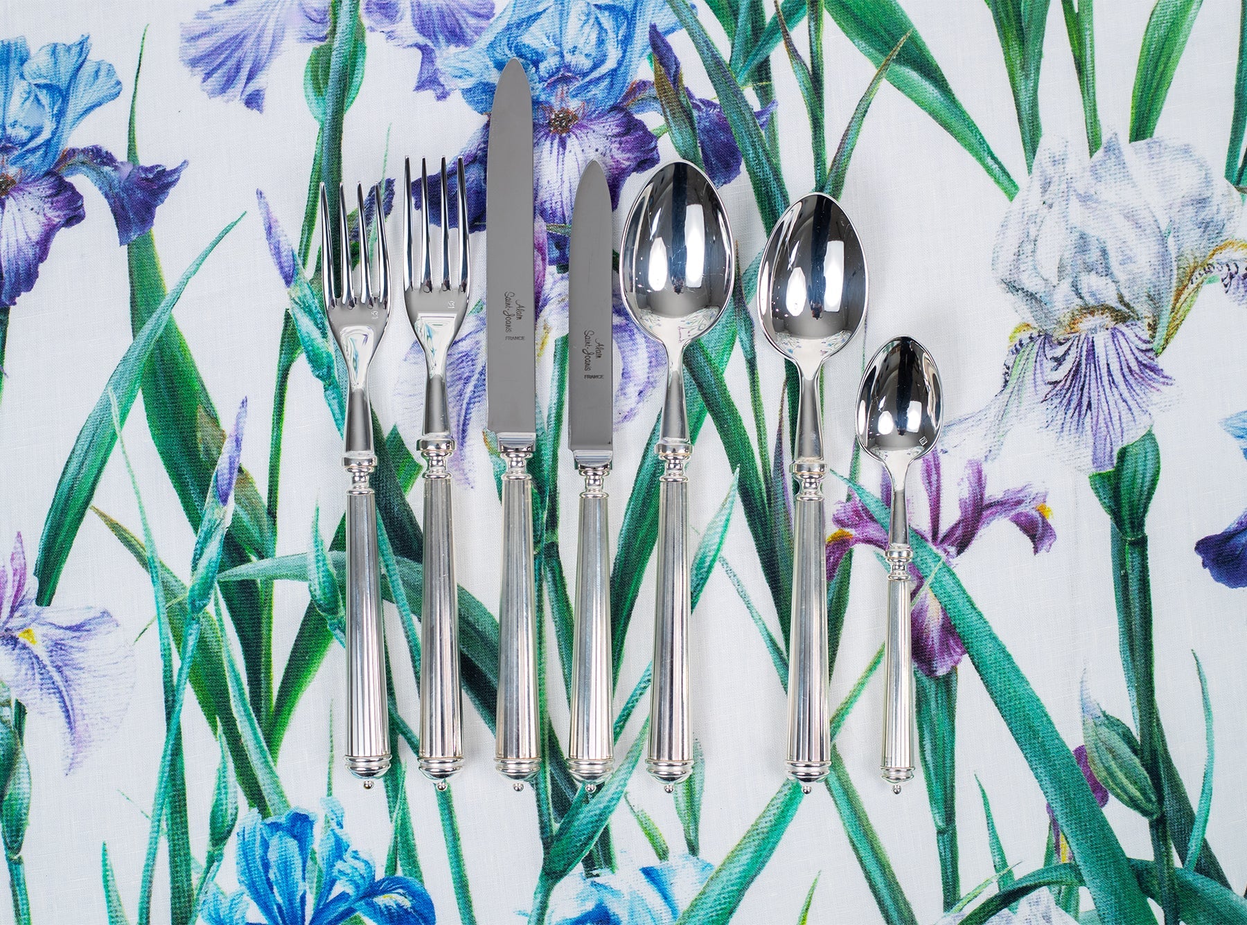 Julia Lignes Silver Plated 7 Piece Cutlery Set
