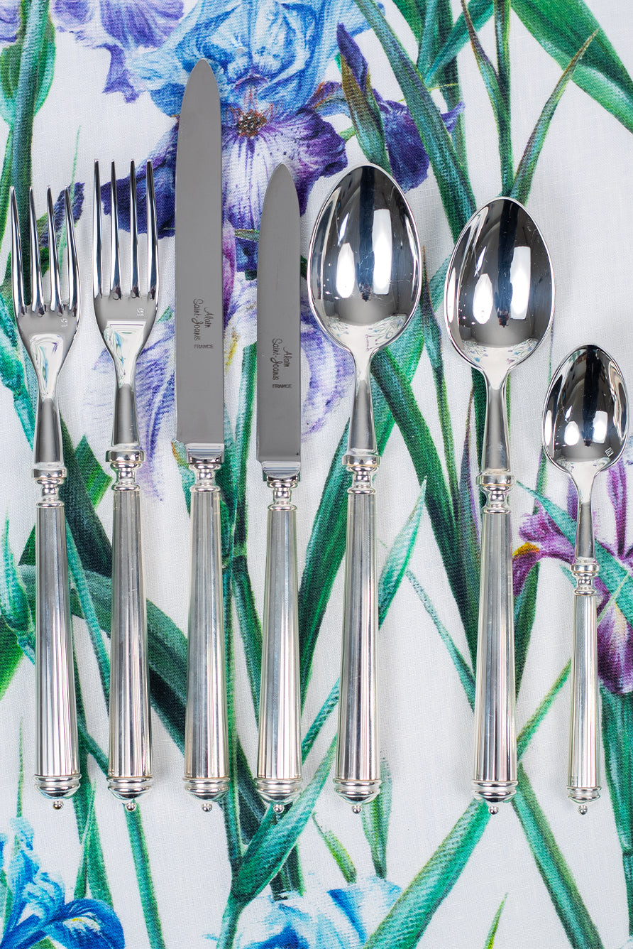 Julia Lignes Silver Plated 7 Piece Cutlery Set