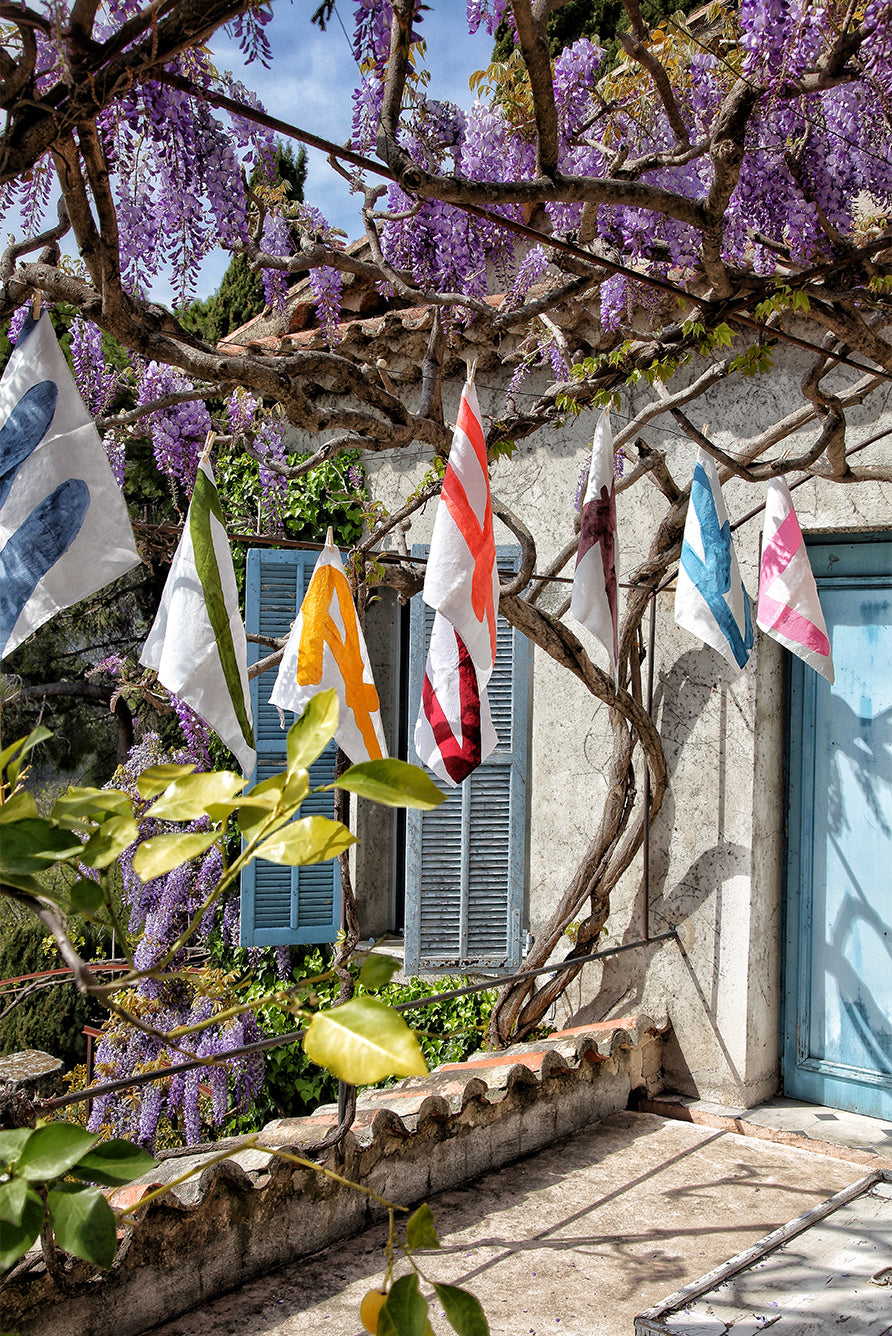 Alphabet Napkin 'Q' in Gold, 50x50cm