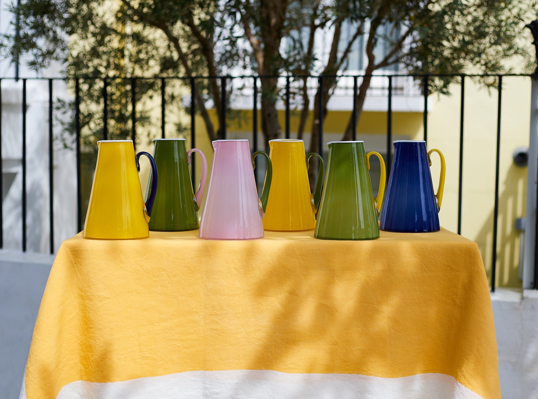 Handblown Bumba Glass Tumbler in Apple Green, 30cl