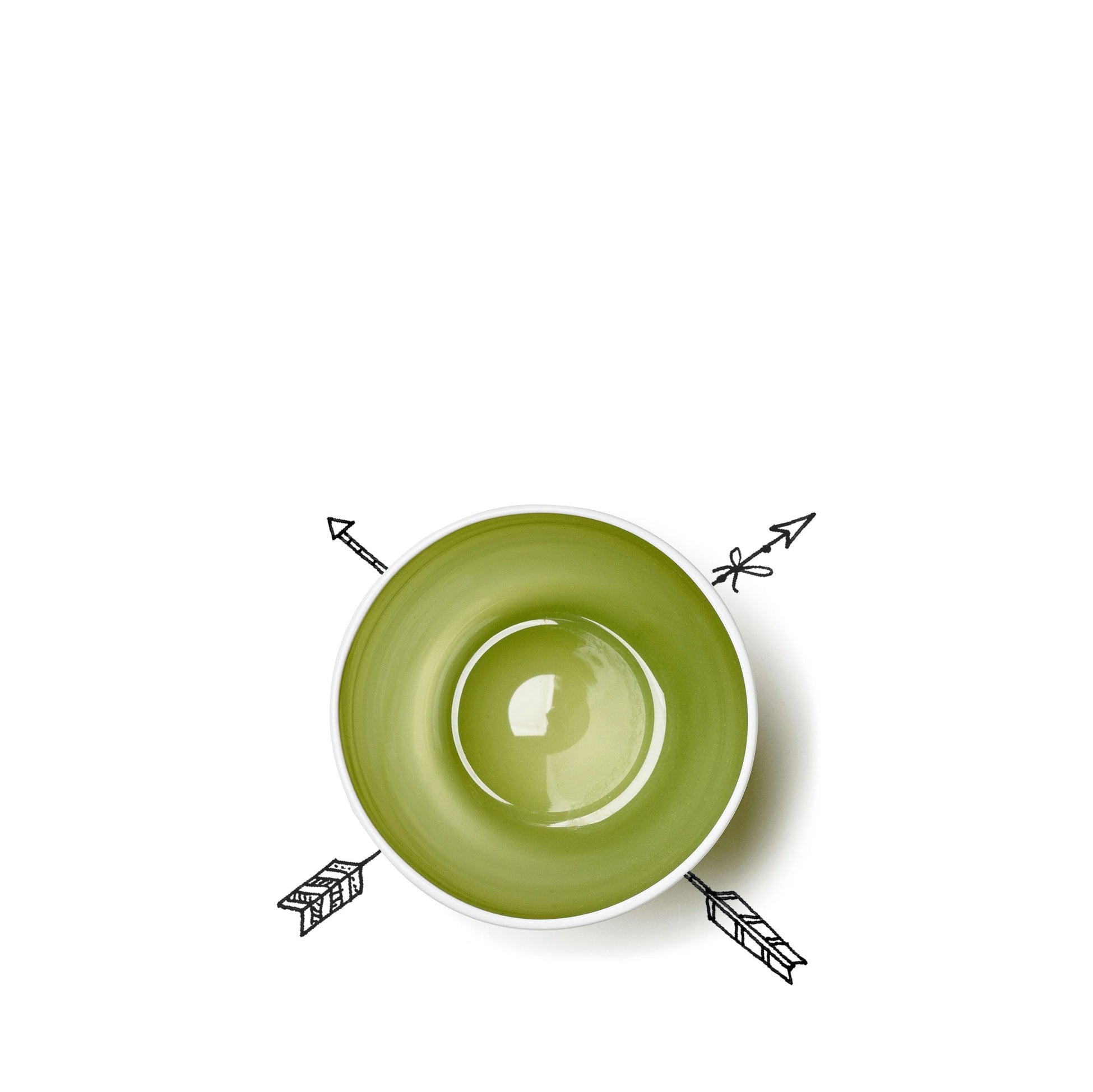 Handblown Bumba Glass Tumbler in Apple Green, 30cl