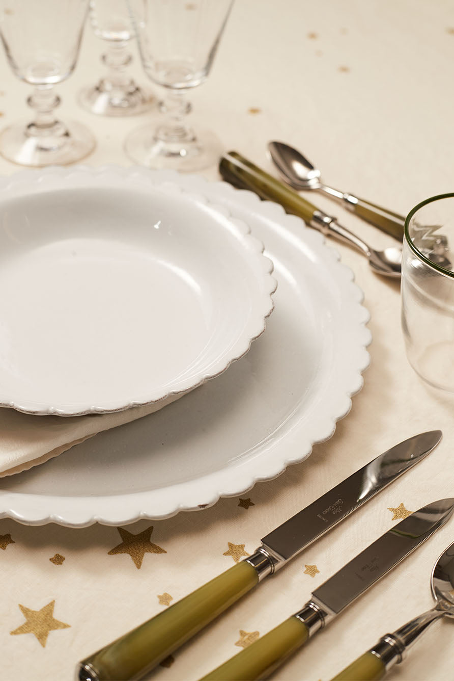 Julia Green Resin & Stainless Steel 7 Piece Cutlery Set
