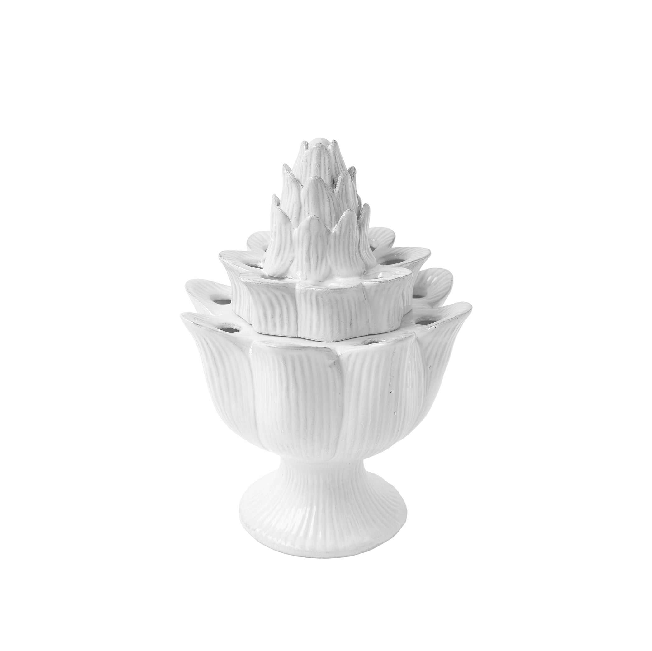 Large Artichoke Flower Holder Vase by Astier de Villatte, 18cm