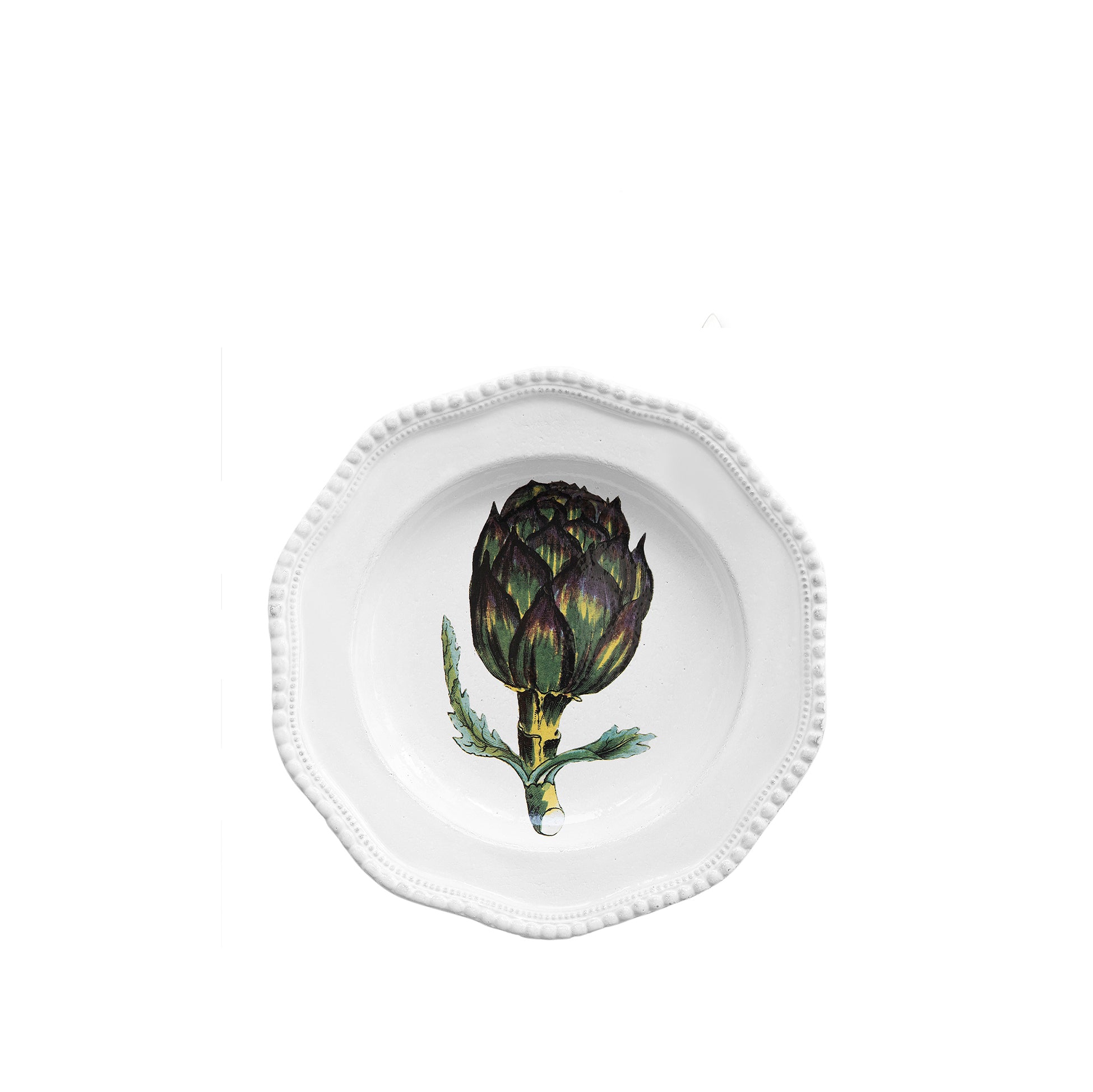 Artichoke Soup Plate by Astier de Villatte, 24cm