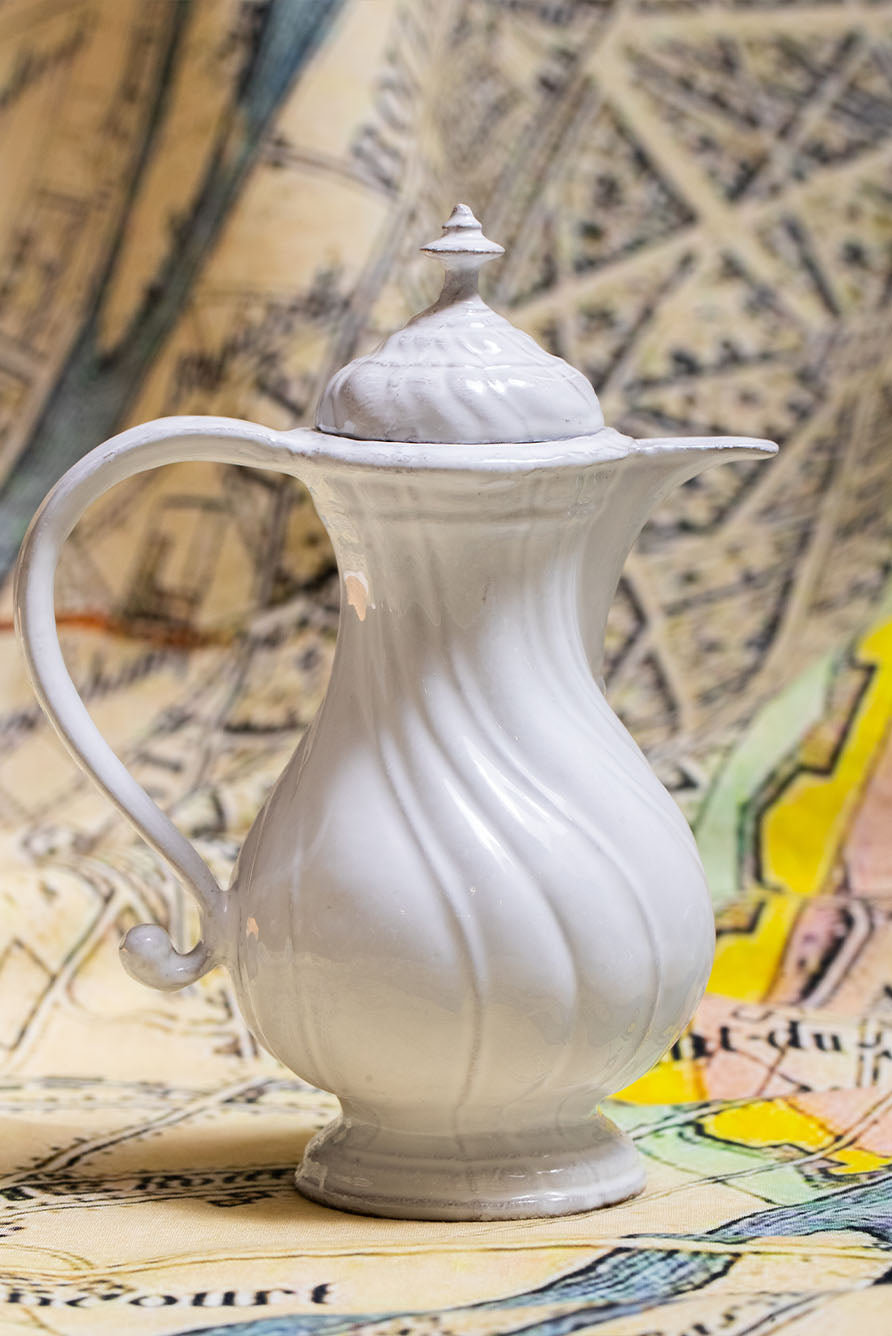 Peggy Tall Water Pitcher by Astier de Villatte, 19.5cm
