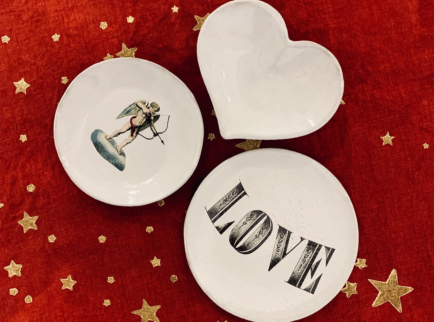 Love Saucer by Astier de Villatte, 15.5cm