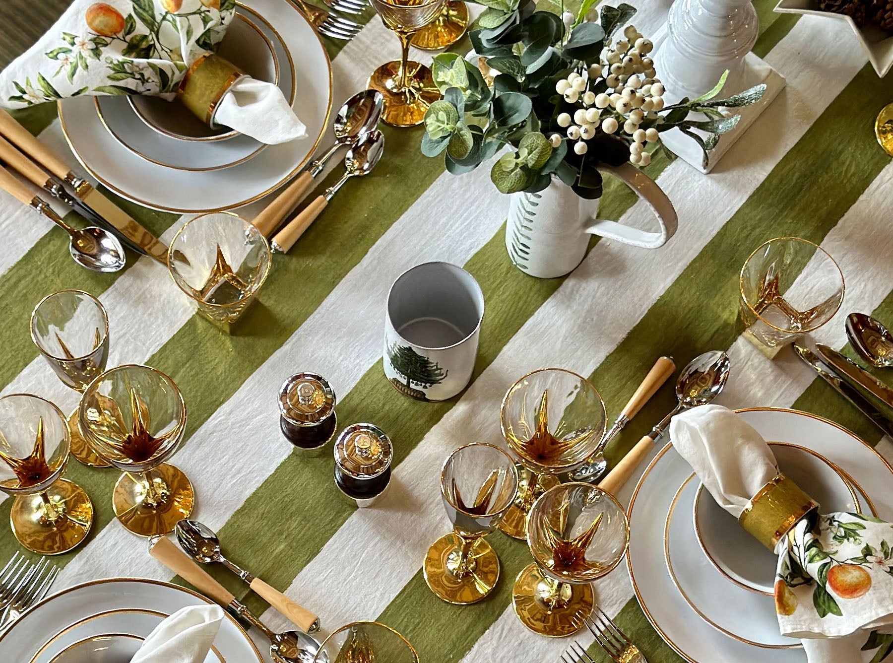 Ceramic Christmas Tree Vase by Astier de Villatte, 12.5cm