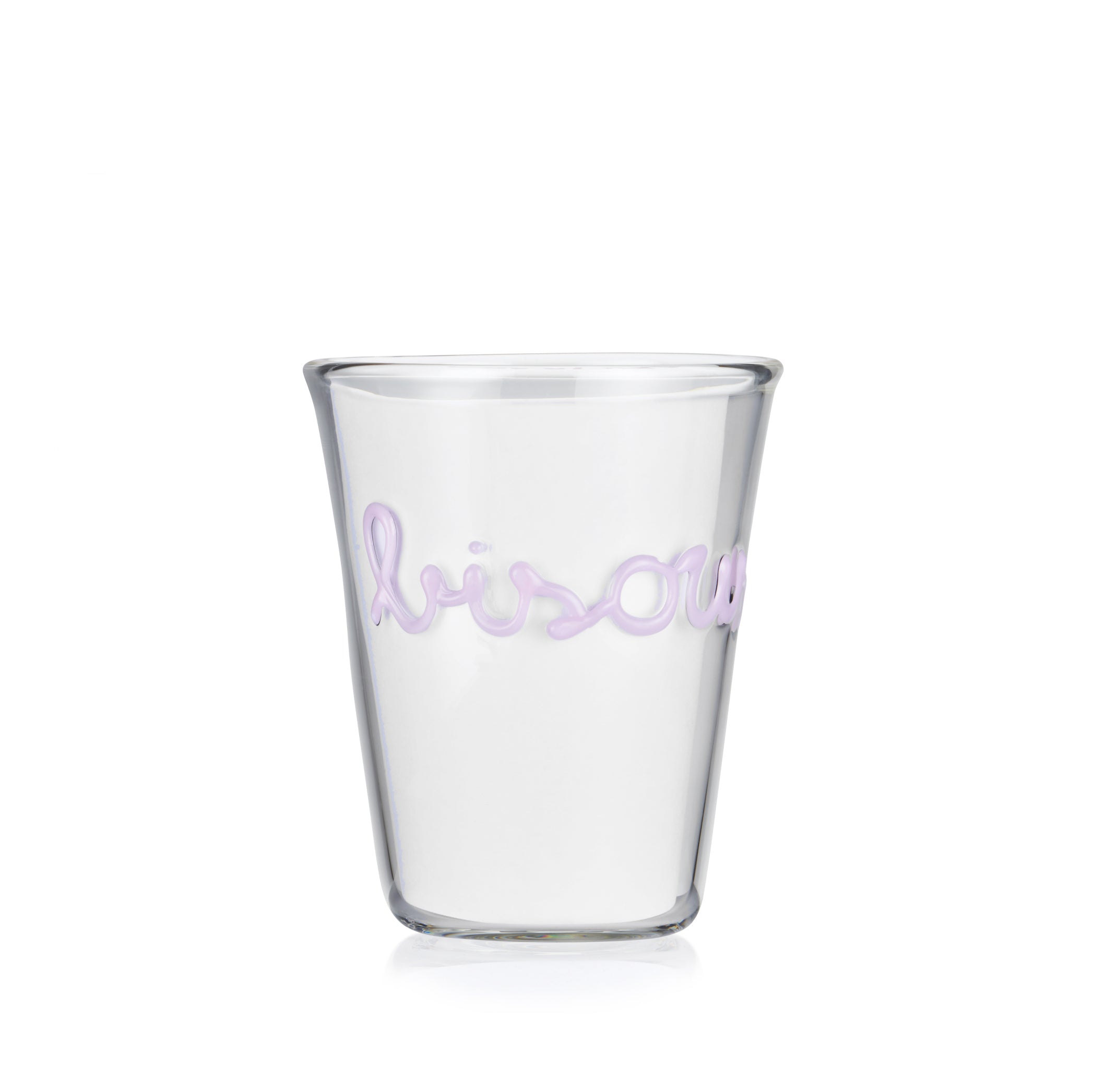 Handblown Glass "Bisous" (Kisses) Tumbler