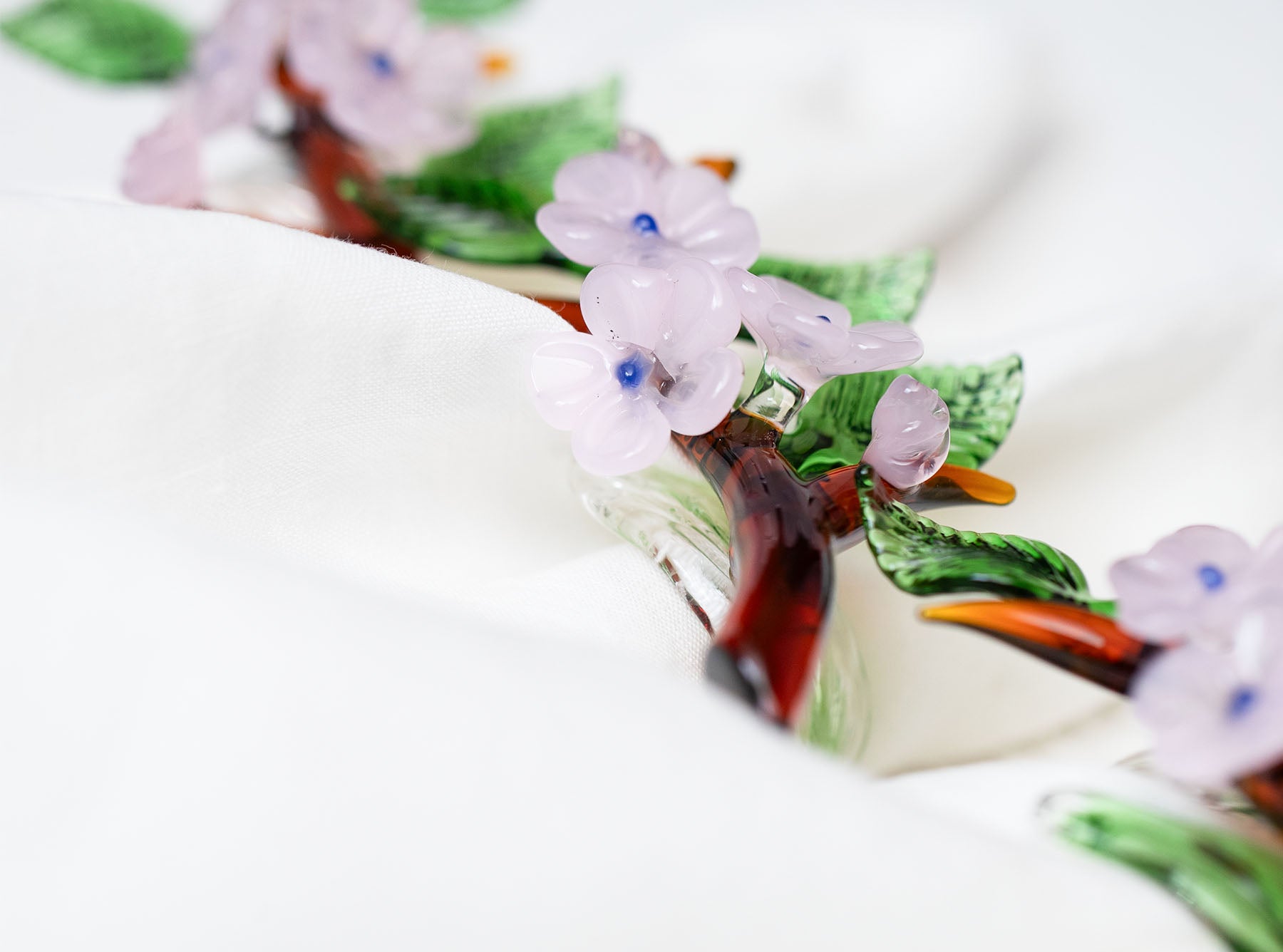 S&B x Casarialto 'Blossom' Handblown Glass Napkin Ring