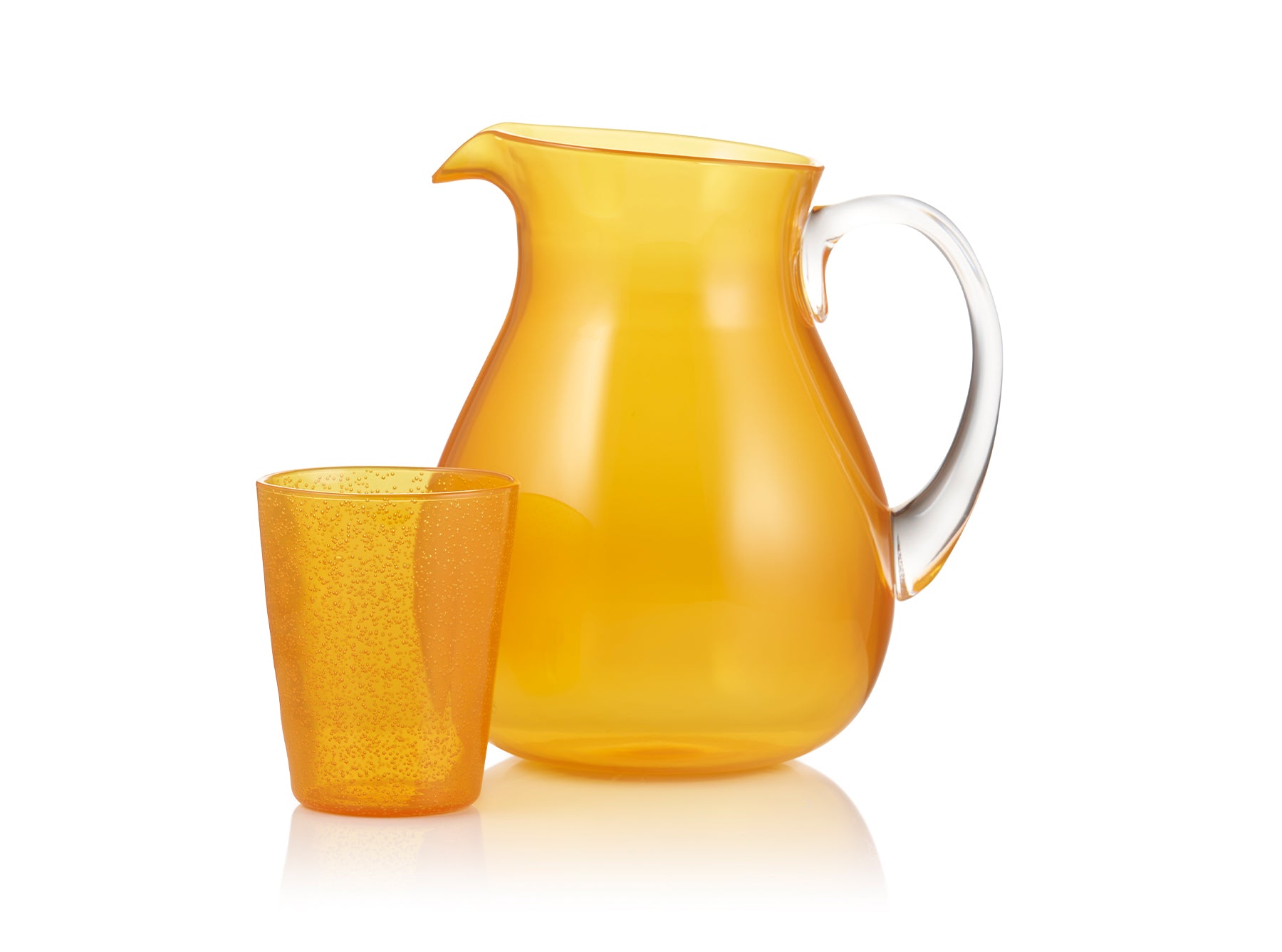 Recycled Plastic Bobby Pitcher in Mustard Yellow
